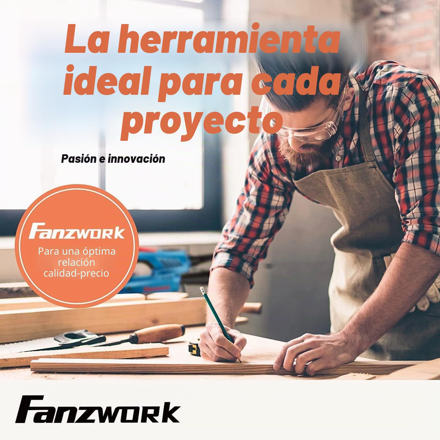 FANZTOOL - Amoladora de hormigón (2000 W, con cabezal de corte de diamante de 180 mm y campana de extracción)