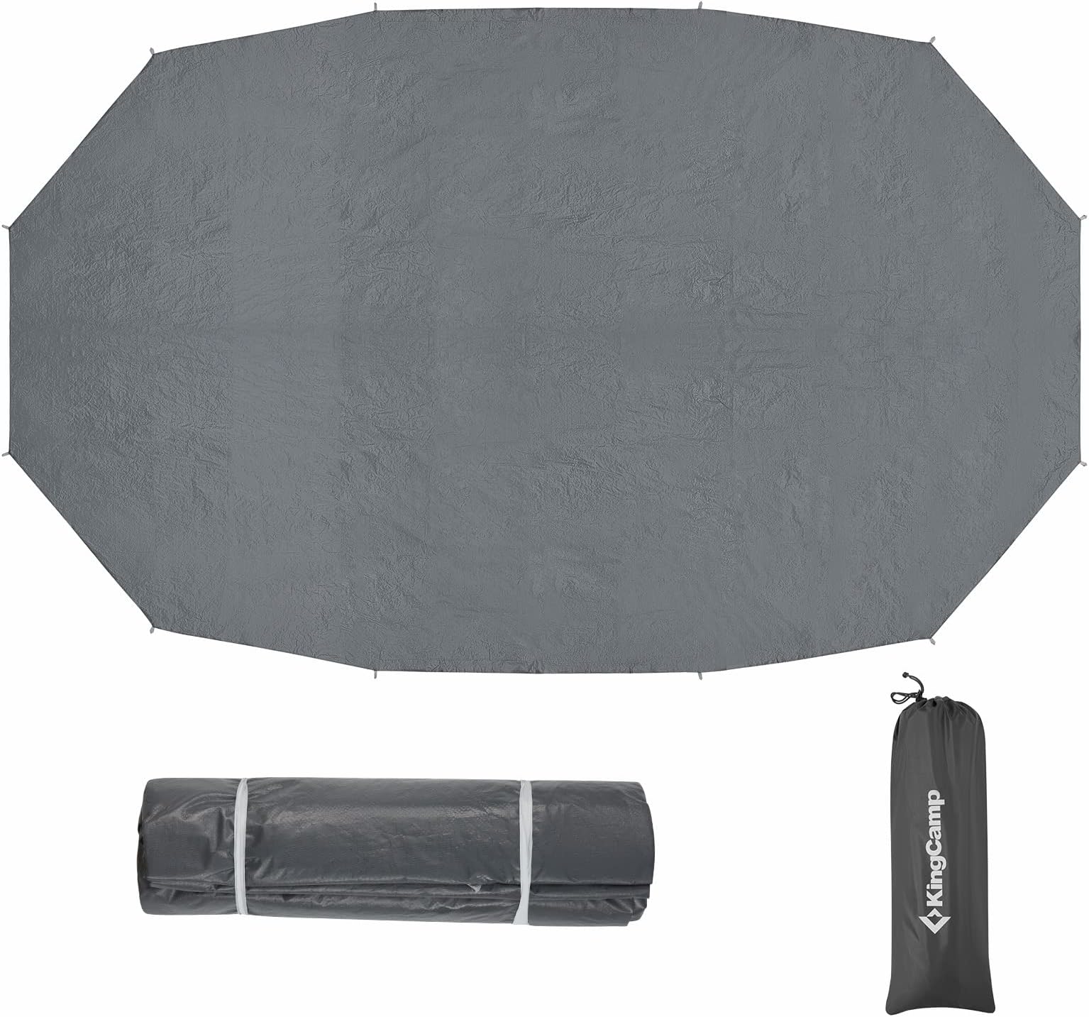 KingCamp Khan Camping Bell Tent 4m/5m Cotton Canvas Tents 6-8 Person Luxury Yurt Tent with Zipper Waterproof Pyramid Ten for Family Camping Party