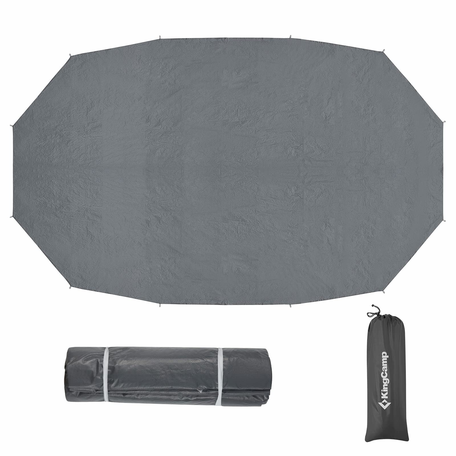 KingCamp Khan Palace Glamping Luxury Canvas Tent with Stove Jacks,4-6 Person Large Room Outdoor Camping Wall Tent