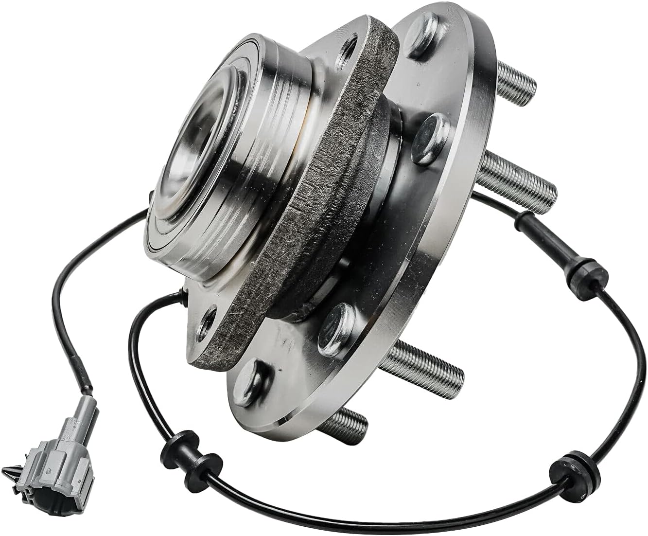 Detroit Axle - Front Wheel Bearing Hub Assembly for 2004-2007 Nissan Titan, 2005-2007 Nissan Armada, 2004-2007 Infiniti QX56, 2004 Nissan Pathfinder Armada, 2004 Nissan Pathfinder, 6 Lugs w/ABS