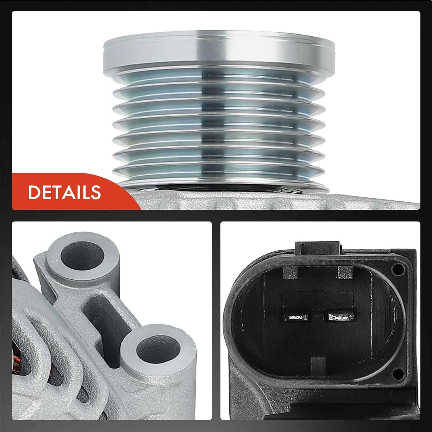 A-Premium Alternator Compatible with BMW E70 Series X5 2007 2008 2009 2010 3.0L, 12V 183A 7-Groove Clutch Pulley Clockwise, Replace# 0121715018, 0121715118