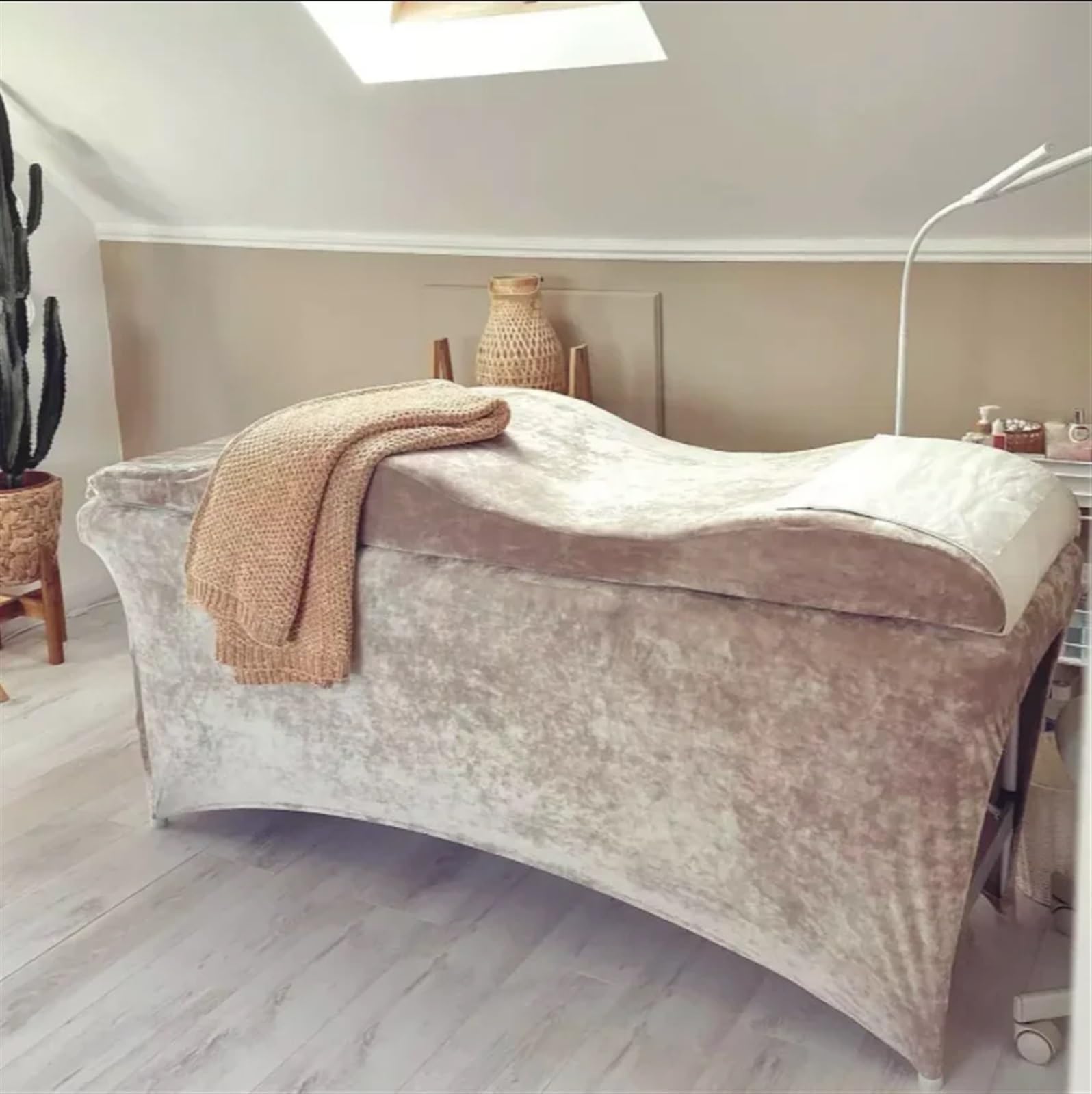 Matelas à Cils à Vagues Incurvé pour Salon de Beauté en Éponge