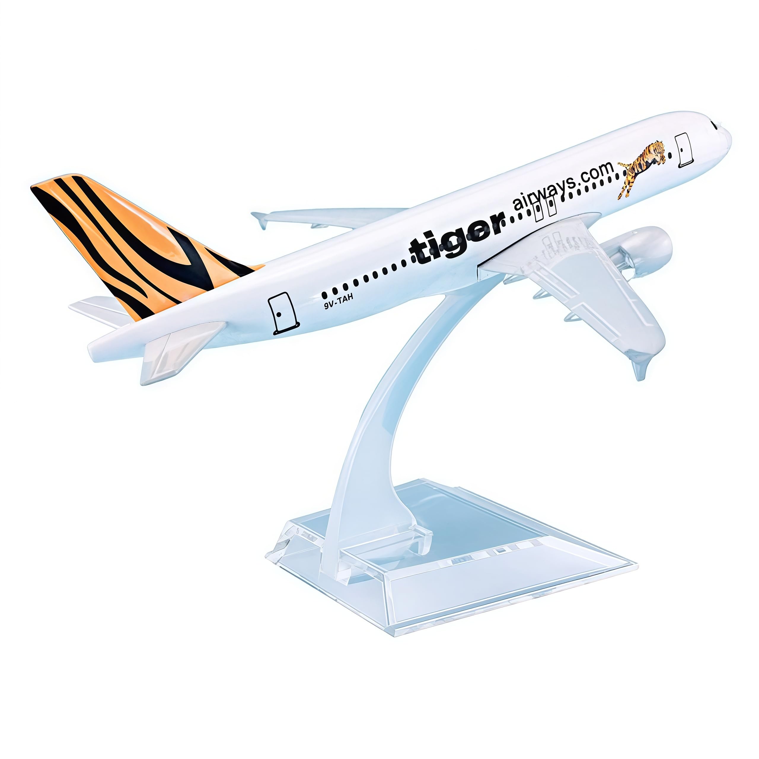 LGSRSNXHTX A320 Tiger 16cm Diecast Metal Airplane Model Aircraft Model With Stand For Aviation Enthusiast Gift,Model aircraft collection