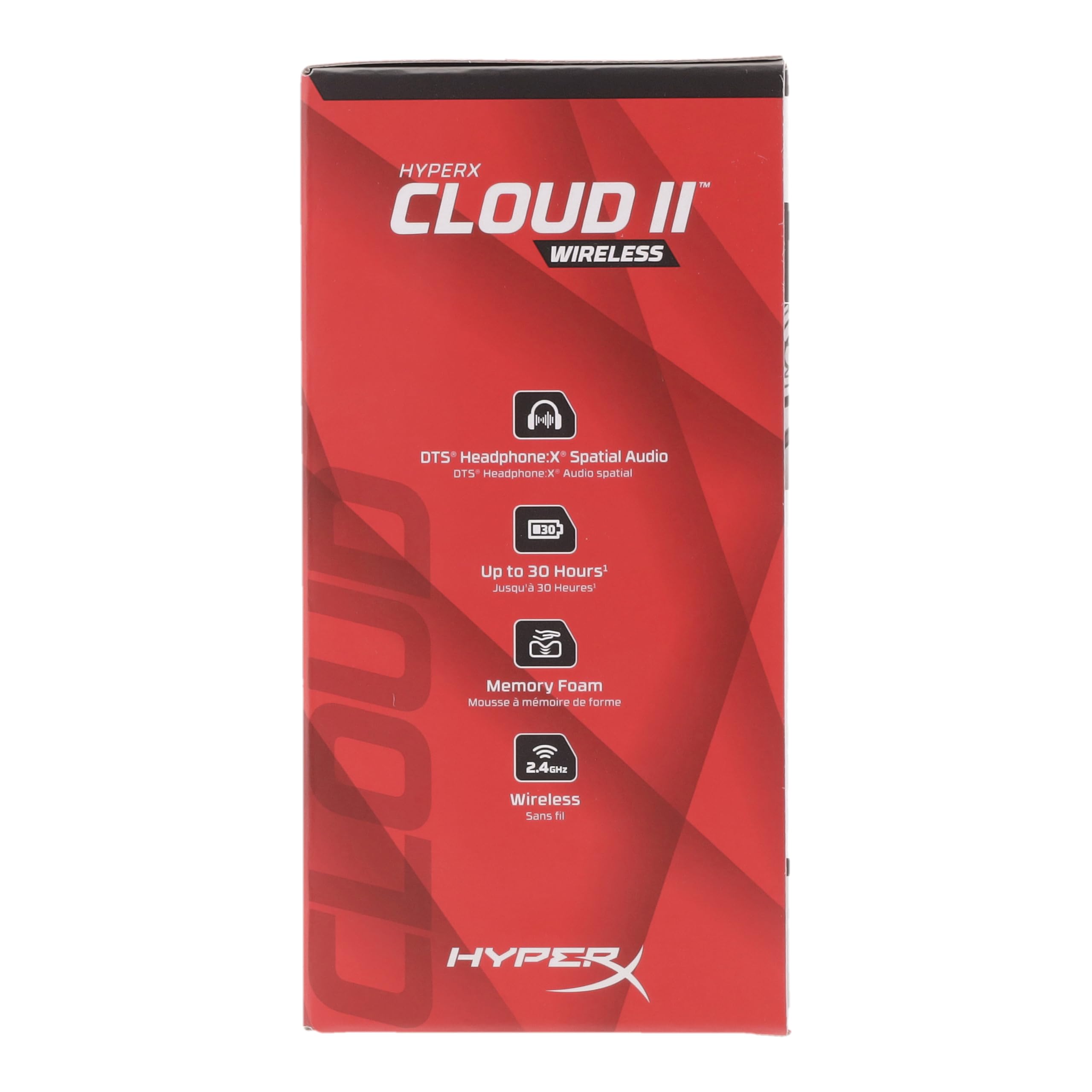 HyperX Cloud II Wireless - Gaming Headset for PC, PS5, PS4, Long Lasting Battery Up to 30 Hours, DTS Headphone:X Spatial Audio, Memory Foam, Detachable Noise Cancelling Microphone with Mic Monitoring - Image 16