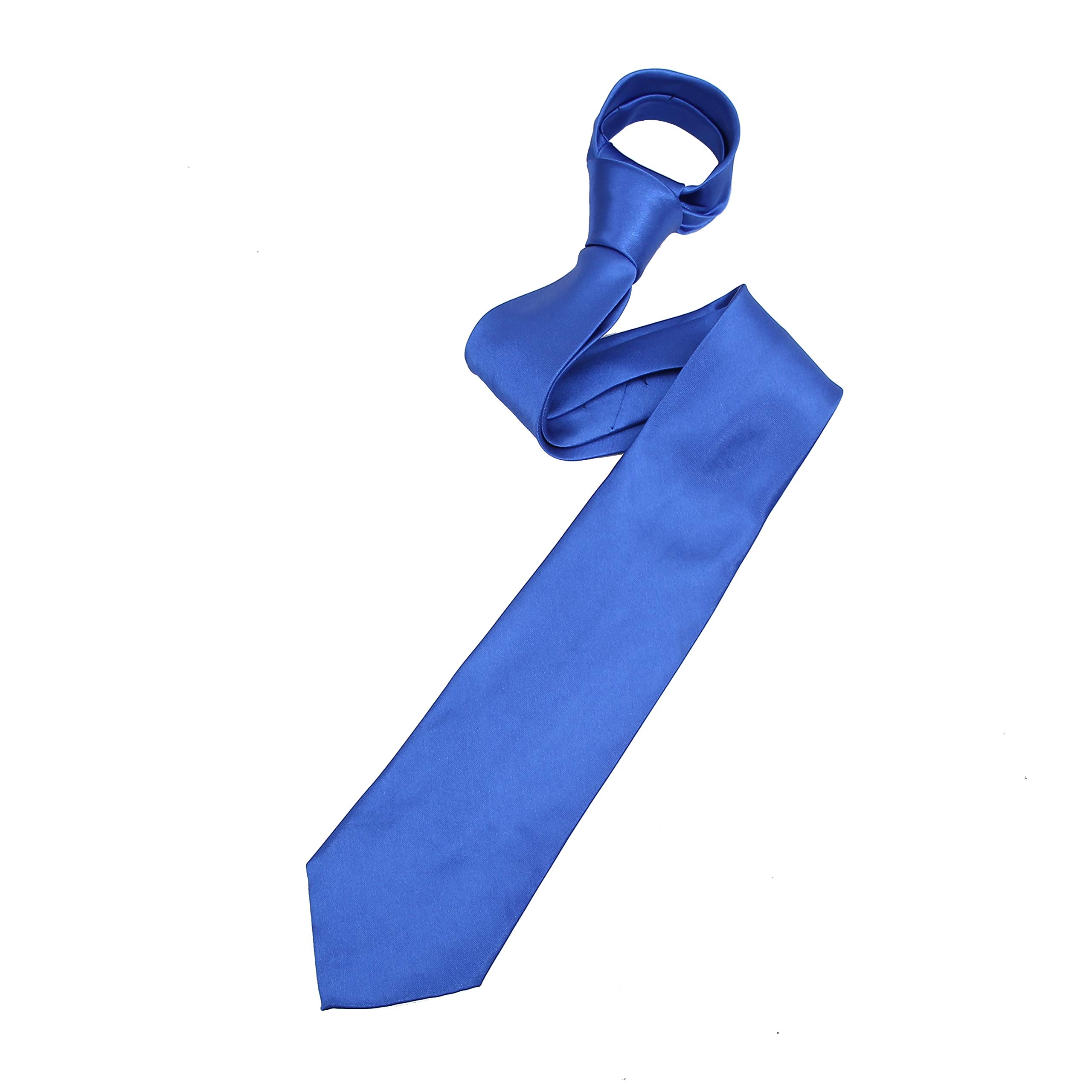 The Tie Company Men's Royal Blue The Tie Co™ Wide 7.5Cm Plain Satin Tie (Royal Blue)