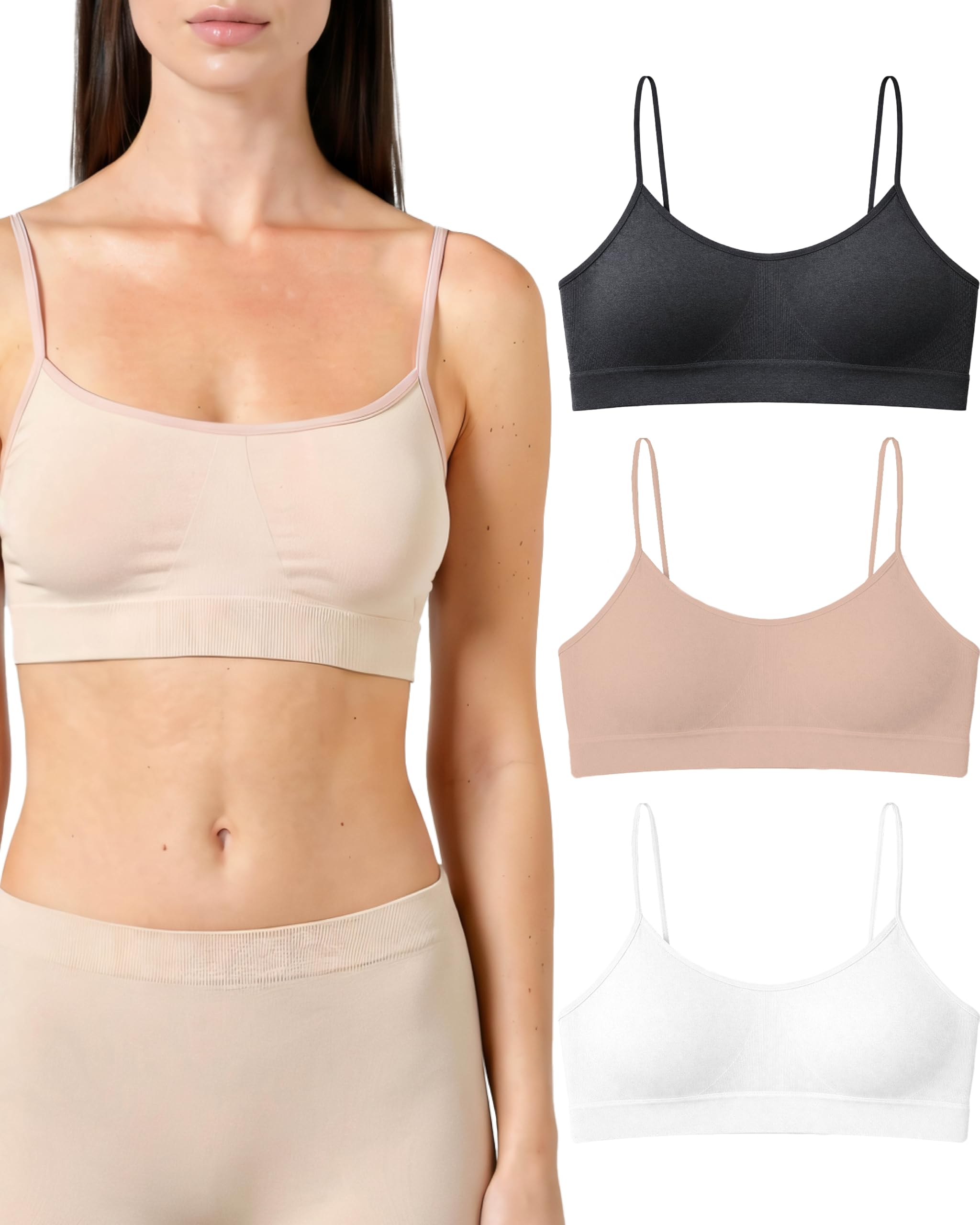 Risalti Bamboo Narrow-Shoulder Bras - Women's Seamless, Crop & Bralette Tops - Made in Italy