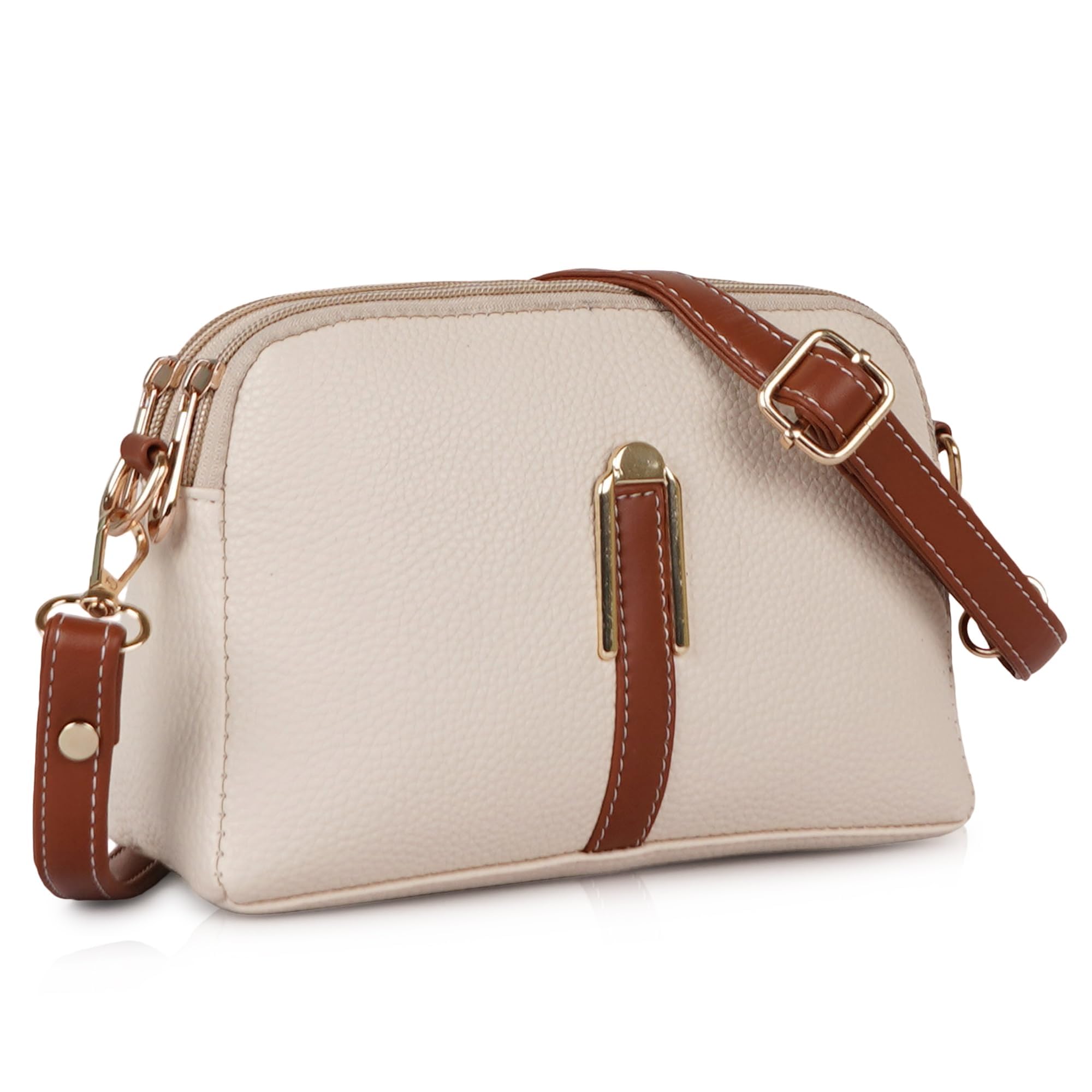 yoyowing Small Crossbody Sling Bag, Faux Leather, Gold Hardware, Adjustable Strap-picture-47