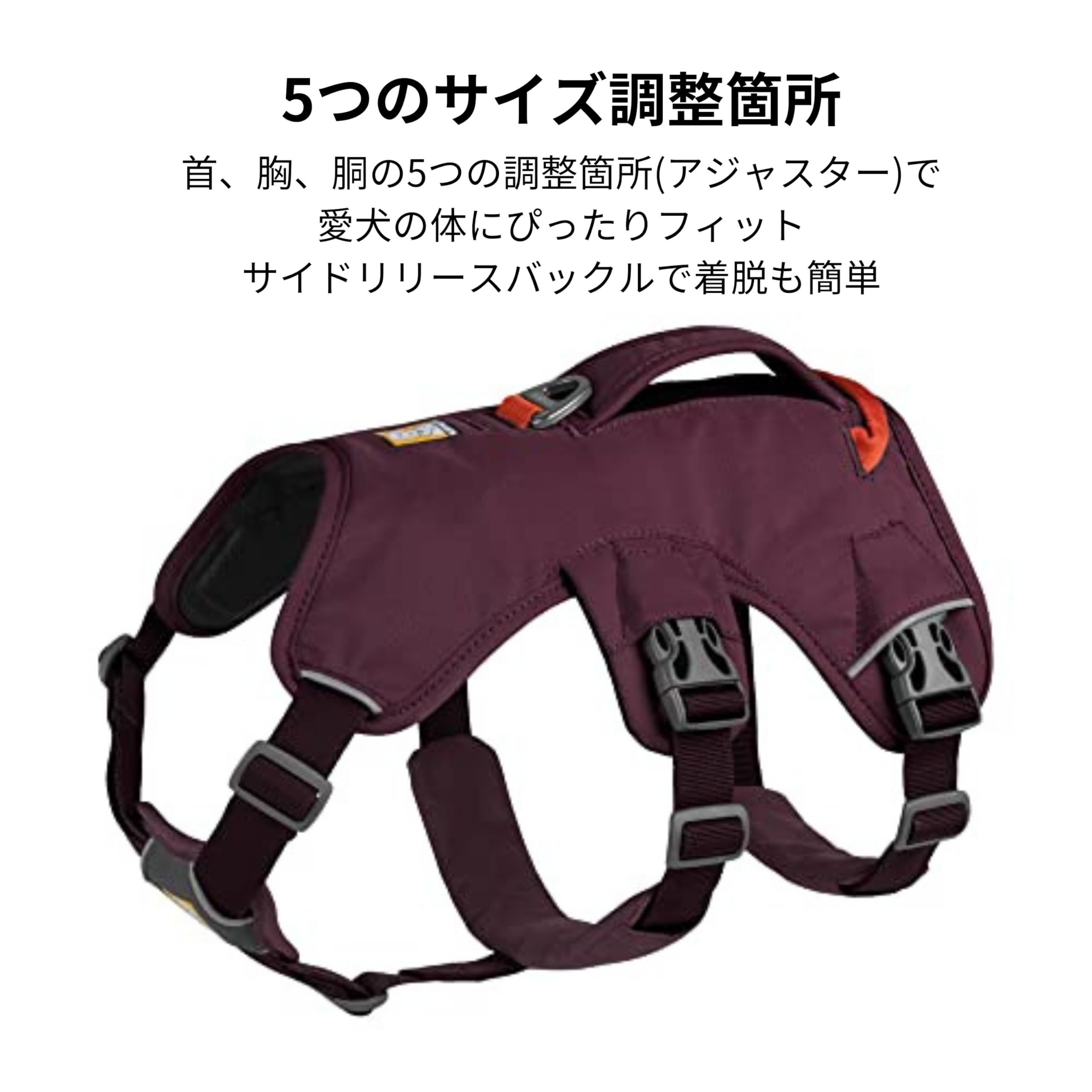 Amazon | RUFFWEAR(ラフウェア) ウェブマスターハーネス パープル