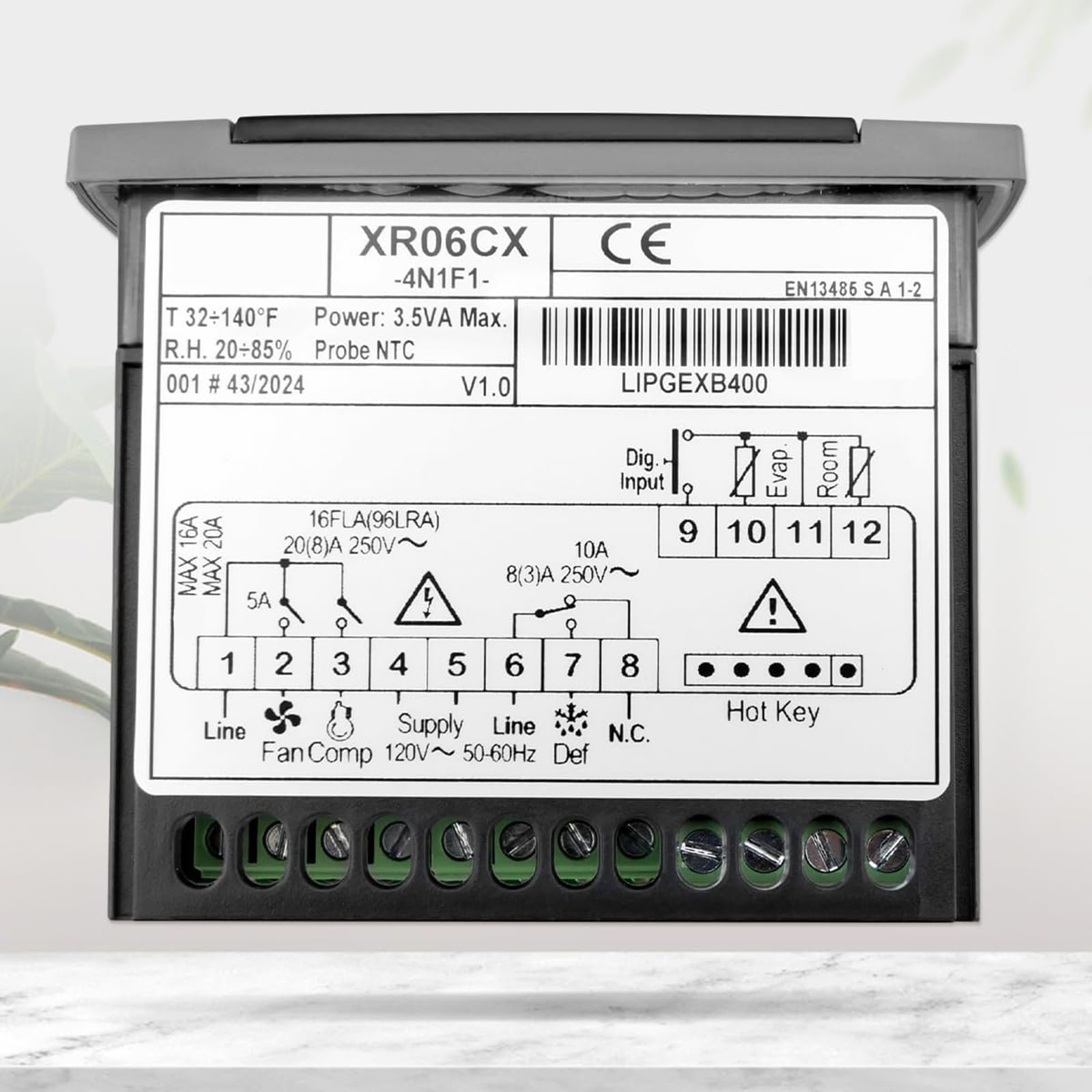 Controlador de temperatura de sonda para congeladores comerciales Frigoríficos pequeños con sensores de precisión y diseño energéticamente eficiente Controlador de temperatura de carcasa de