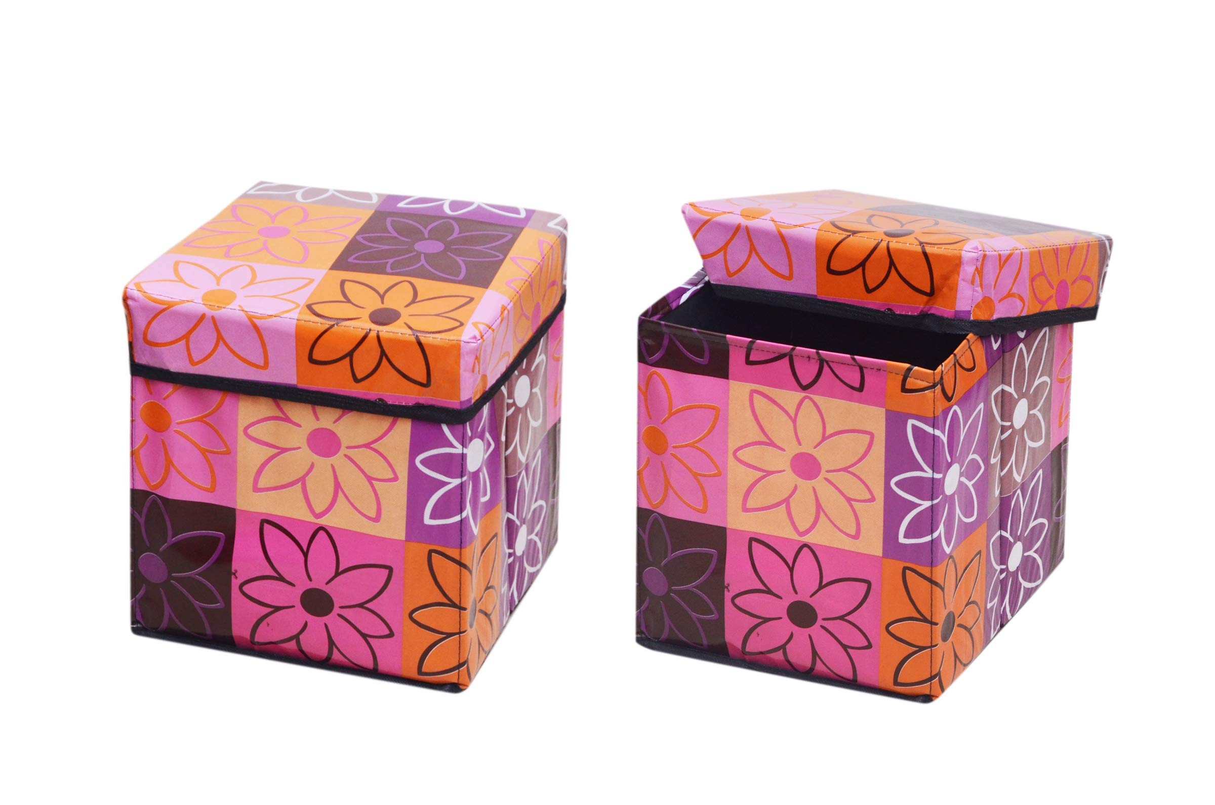 Cool Dealzz PVC Waterproof Foldable Storage Box Cum Stool for Living Room/Office/Kitchen-image-37