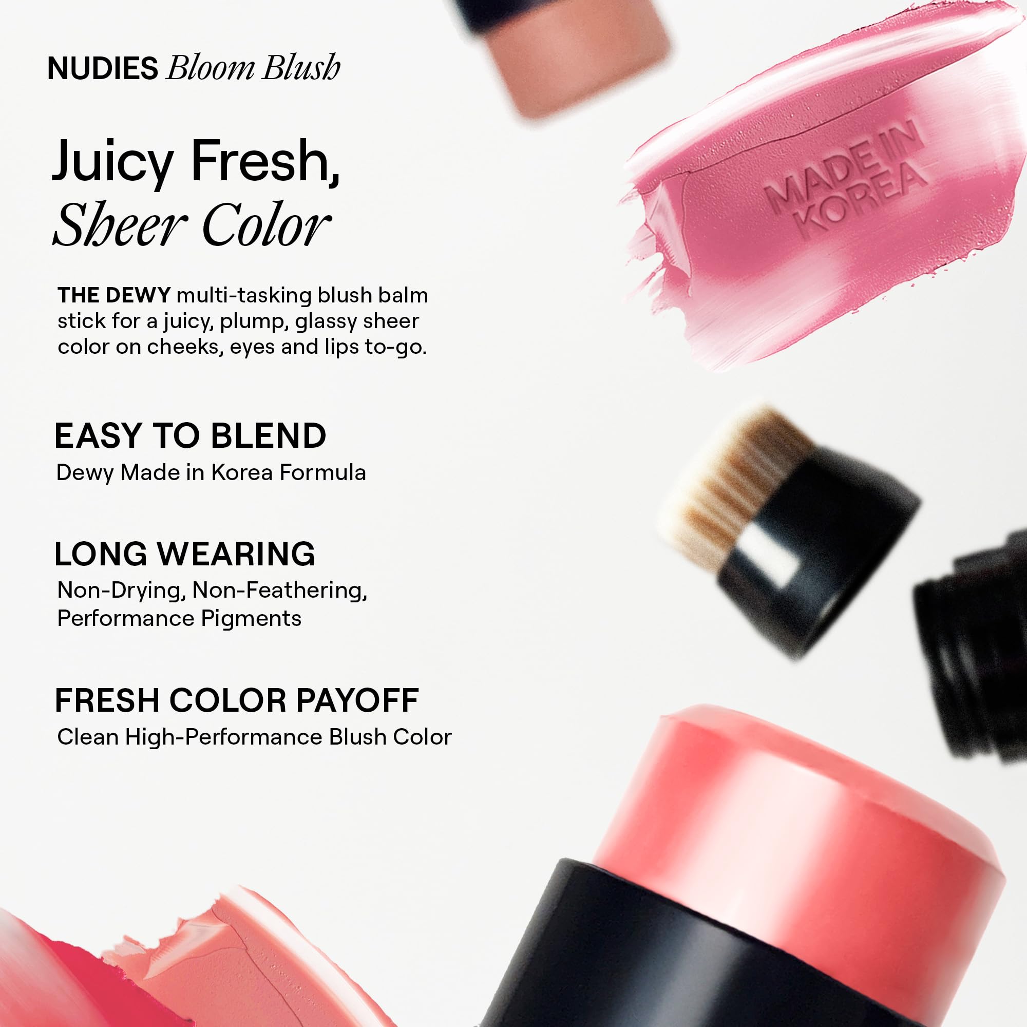 Nudies All Over Face Bloom Rouge Nr. 01 Poppy Girl 7 g