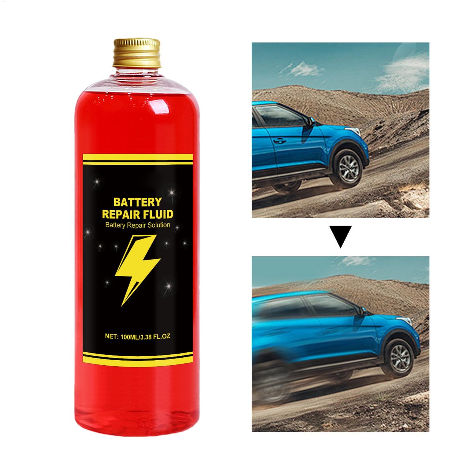 Liquido di riparazione della batteria,Liquido di riparazione della batteria, Liquido di ripristino della batteria efficace e sicuro da 100 ml, soluzione liquida di riparazione per riparazione