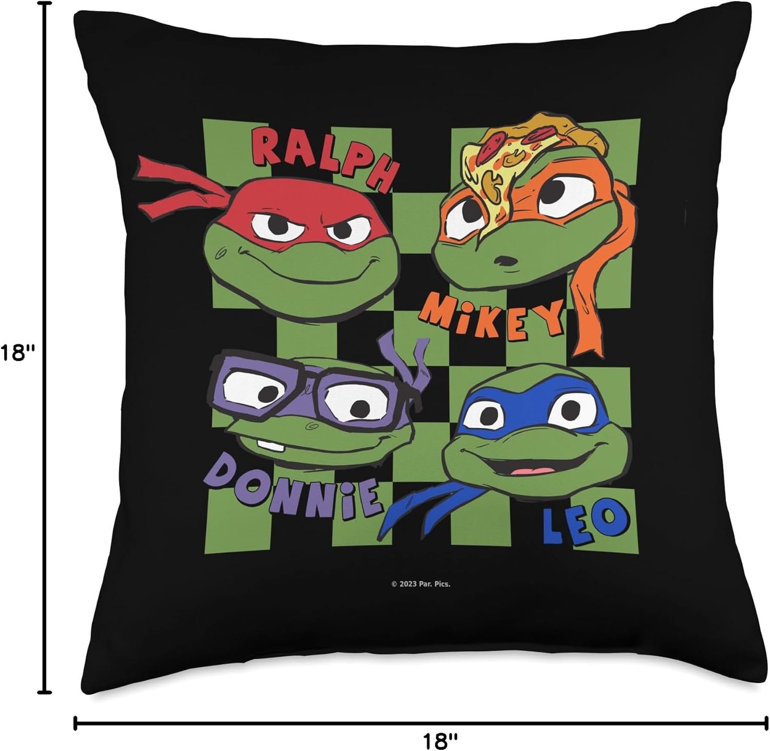 Teenage Mutant Ninja Turtles: Mutant Mayhem Turtle Heads Throw Pillow