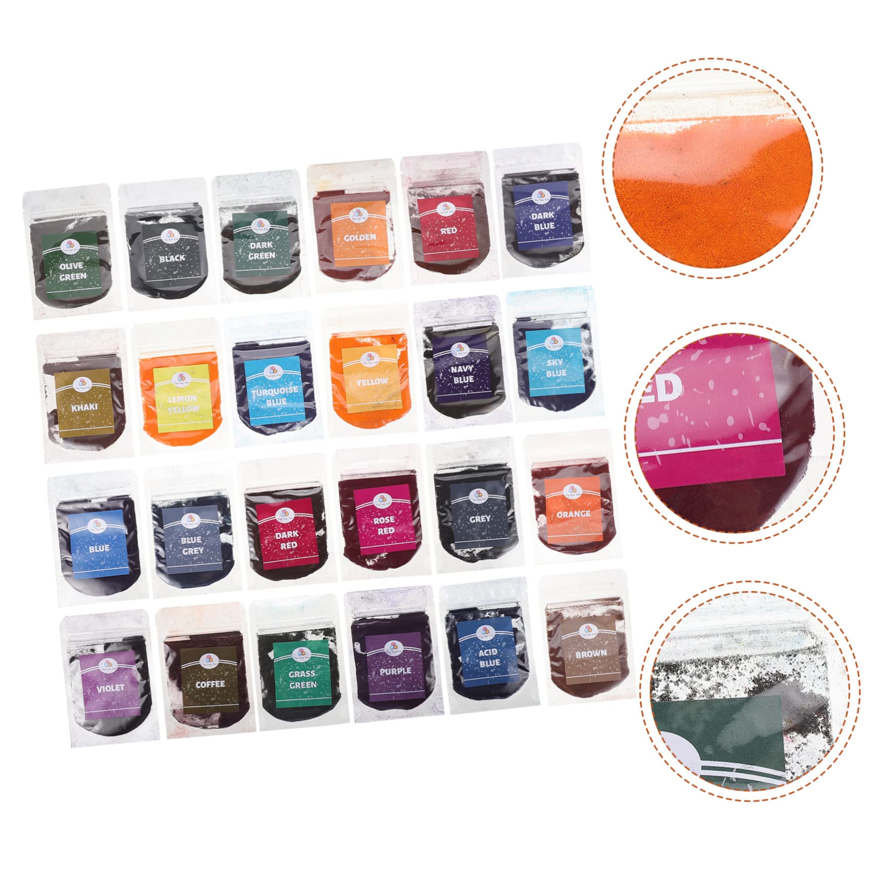 COHEALI Colores Polvo De Color Para Niños Y Adultos Tie Dye Party Supplies Halloween DIY Supplies Jabón, Vela, De Baño,Arte Uñas Etc