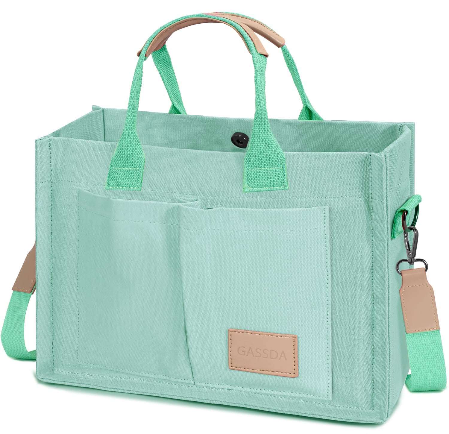 Tote Bags for Women Canvas Tote Purse Crossbody with Pockets Top Handle Shoulder Satchel Bag for Women