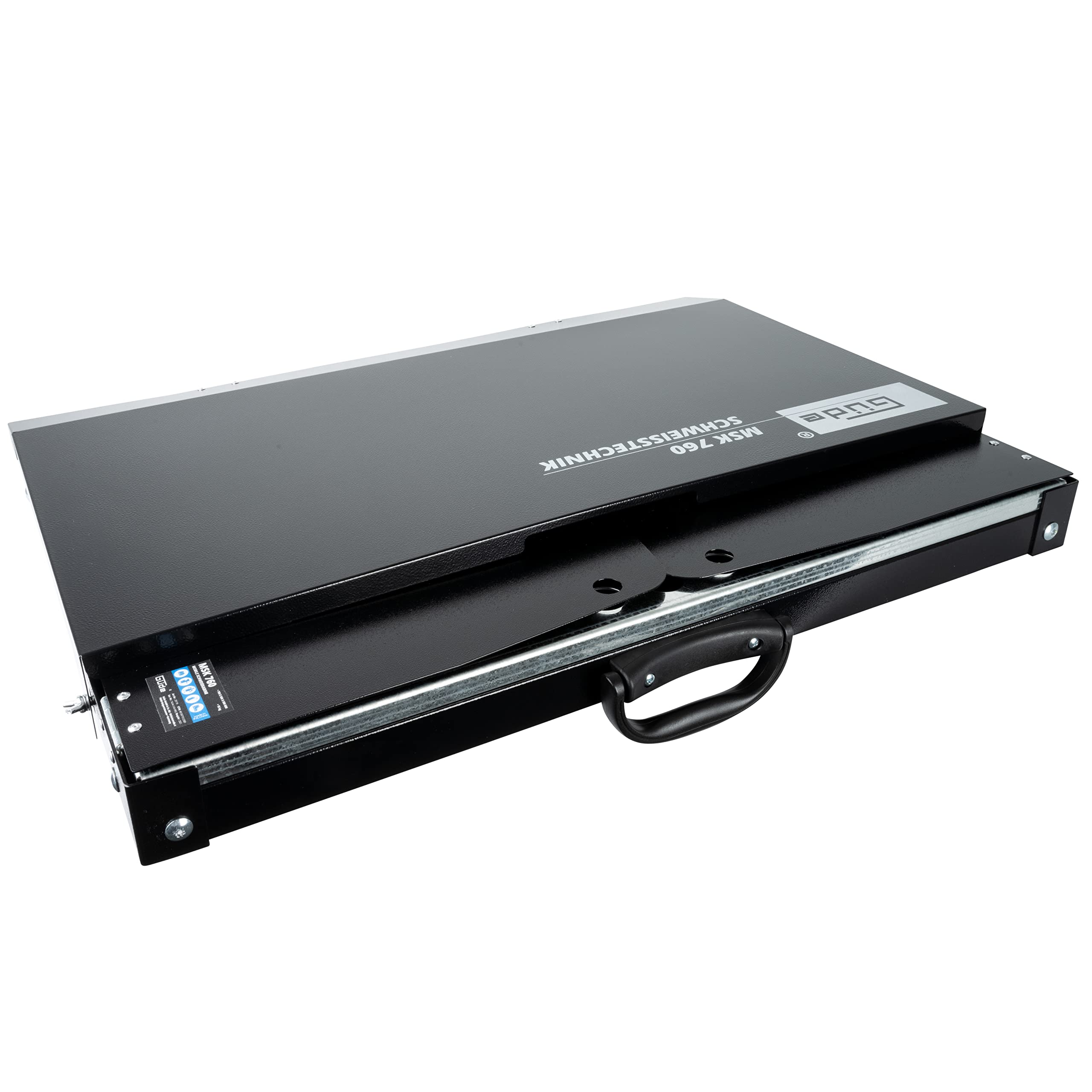 Güde MSK 760 - Cabina de soldadura móvil (plegable, chapa de acero estable, rejilla galvanizada extraíble, asa, superficie de trabajo 745 x 525 mm, protección contra rayos UV, puntos de soldadura y