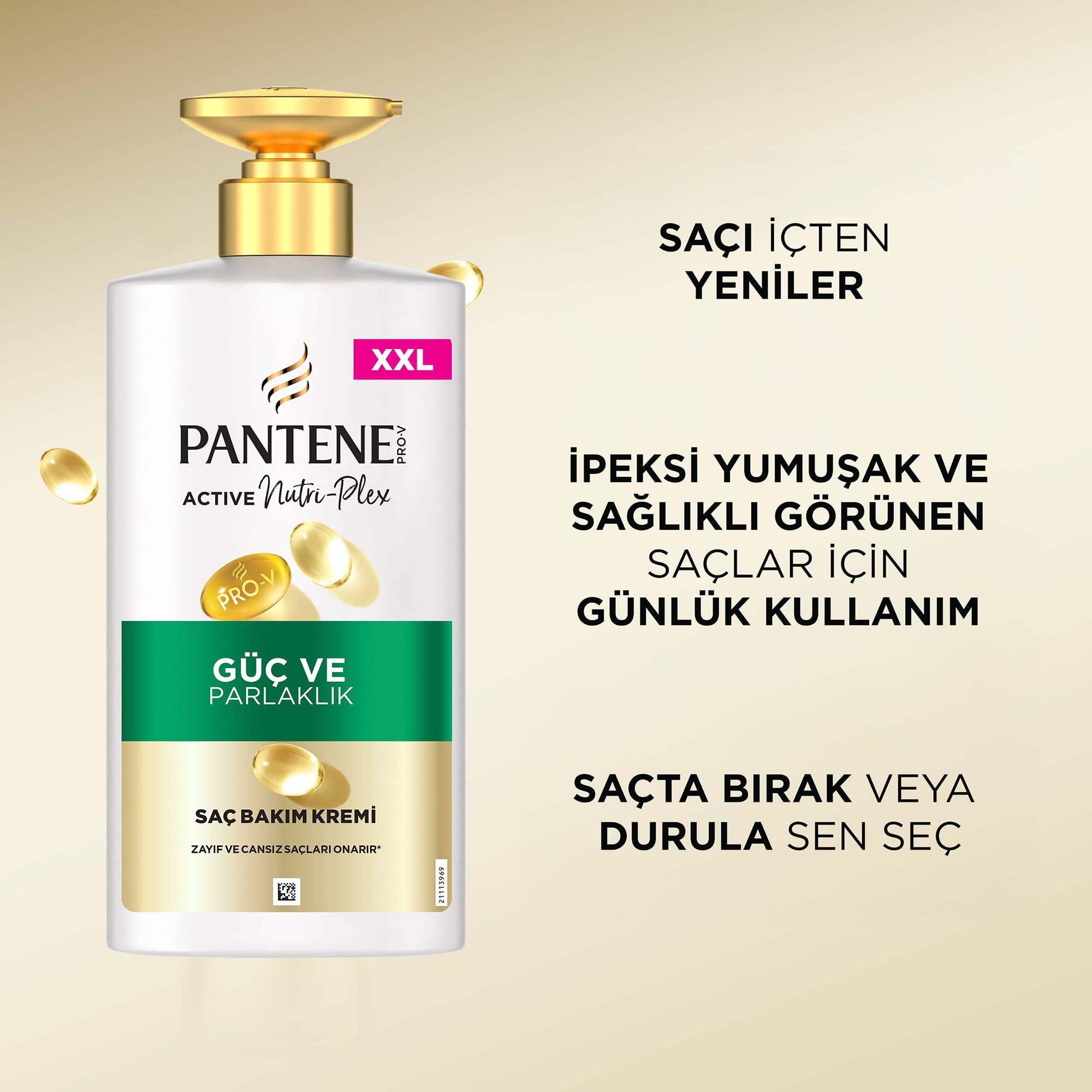 PANTENE Güç ve Parlaklık Saç Kremi 500 ml