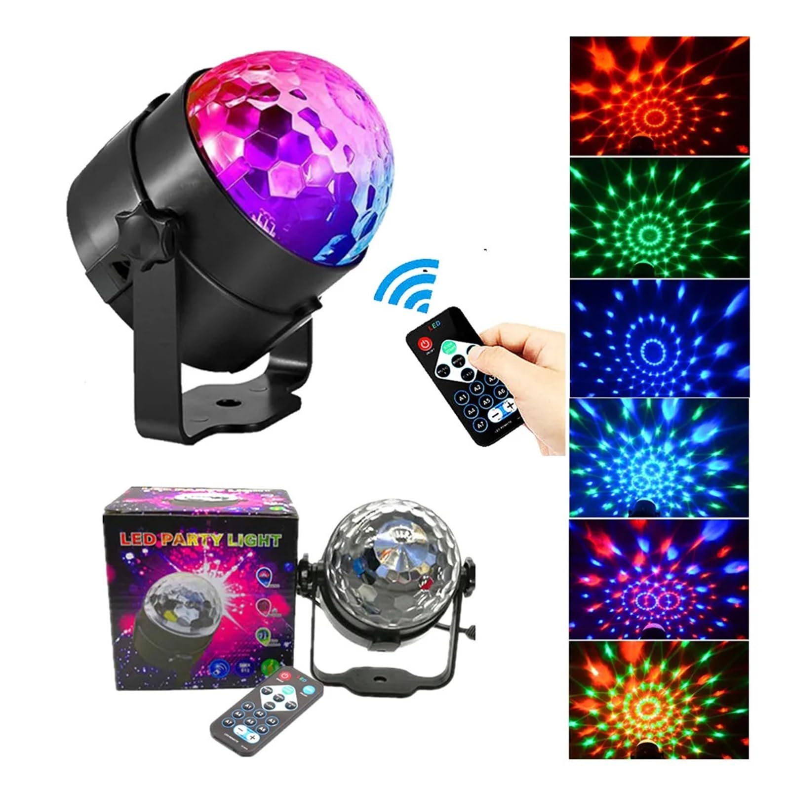 Light Projector, LED Christmas Xmas Project Decorat DJ Disco Party Sta Lighting Snowflake Lamp 6 Pattern Cards(C Style)
