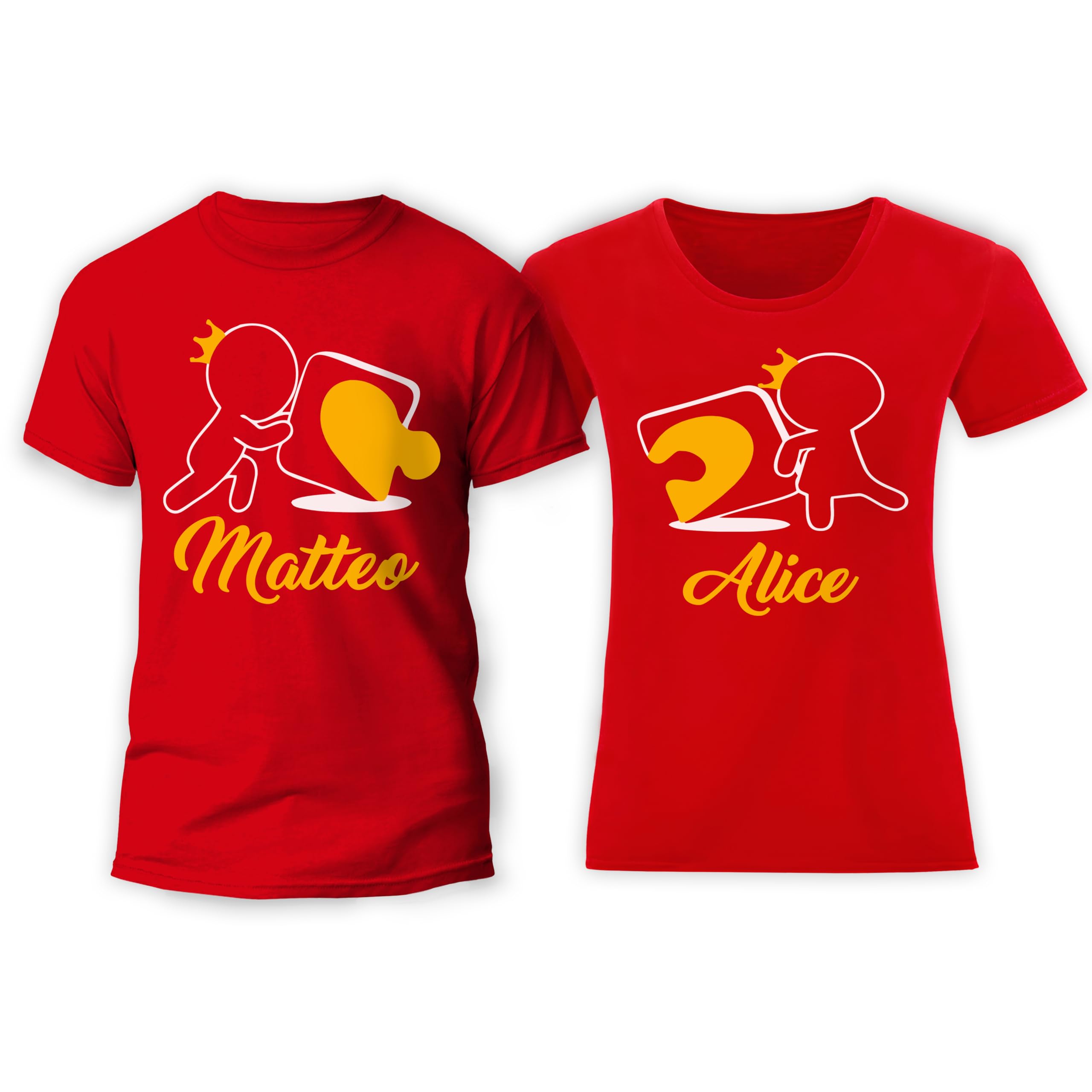 Coppia Tazze San Valentino Personalizzabili - Player 1 Player 2 - Amore