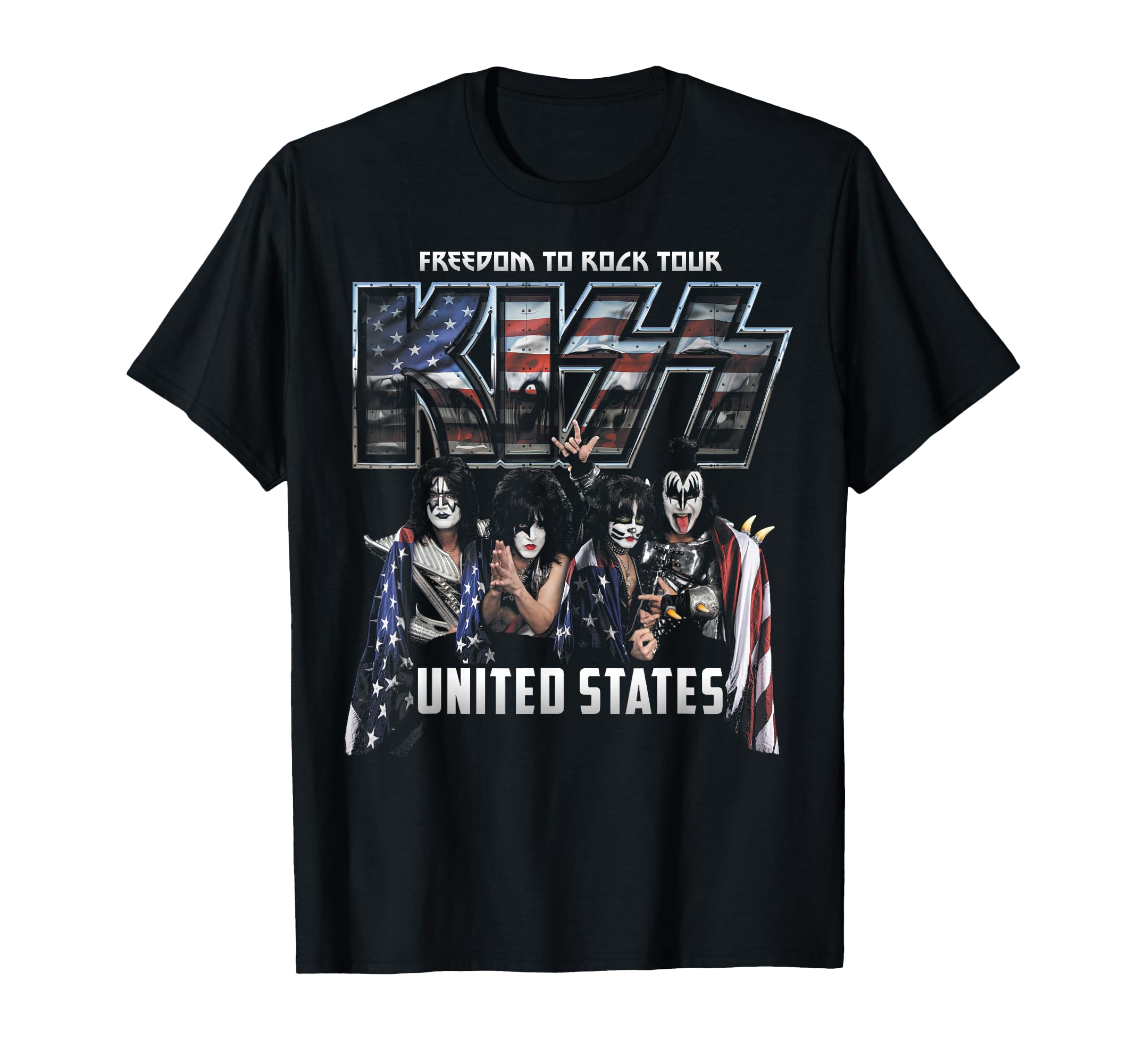 Amazon.com: KISS - Freedom to Rock T-Shirt
