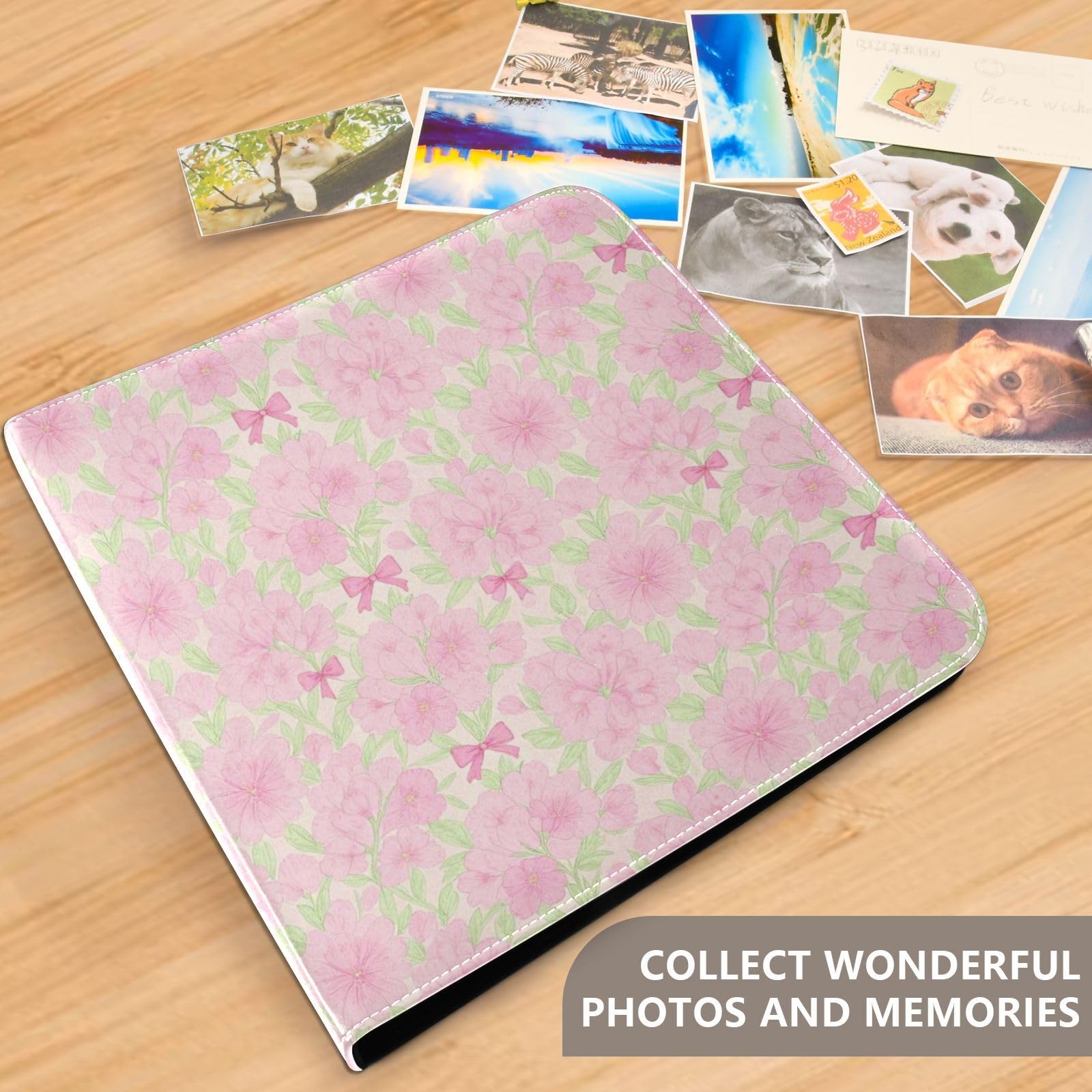 Pastelowa hortensja kwiatowa okładka ze skóry PU Album fotograficzny