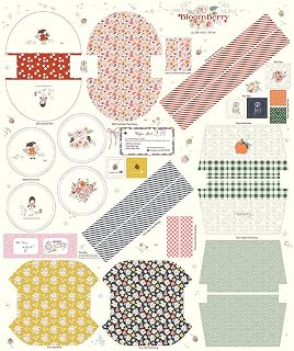 Riley Blake BloomBerry Zipper Pouch Cotton Fabric Panel 36x43 Inch - 100% Cotton Quilting Panel (P14608-PANEL)