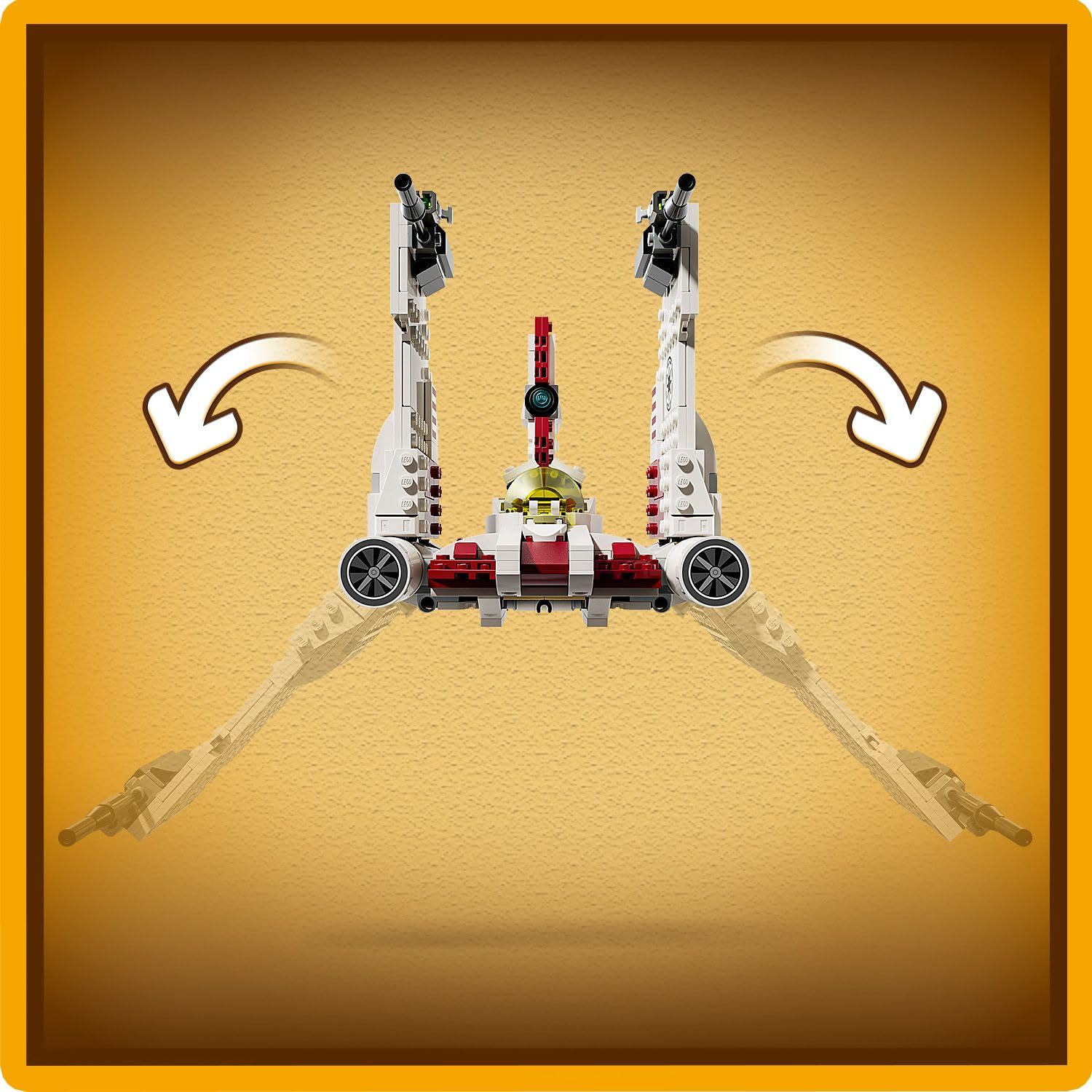 LEGO Star Wars Myśliwiec V-19 Torrent 75432 | Zabawka dla 9-latka, zestaw z figurkami, prezent Star Wars dla dzieci, klocki dla chłopca i dziewczynki, 567 elementów