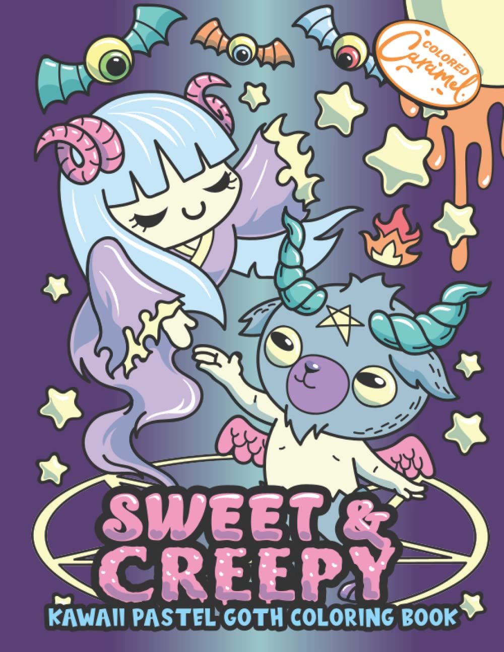 Kawaii Pastel Goth Coloring Book: Sweet & Creepy: Creepy, Horror and Gothic but Sweet Coloring Book for Adults for Stress Relief, Relaxation, and Fun