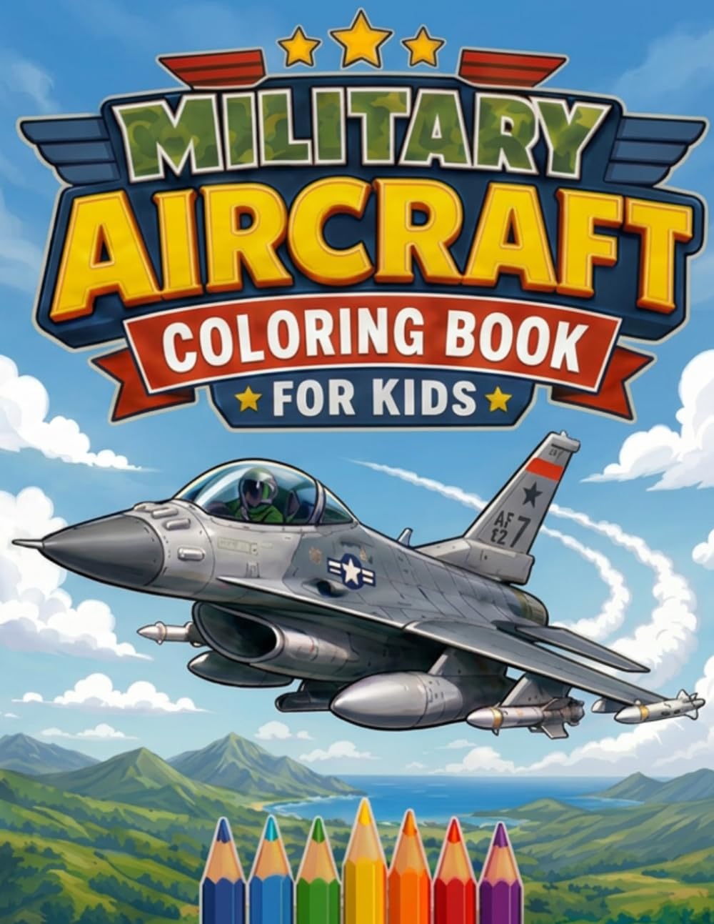 Military Aircraft Coloring Book