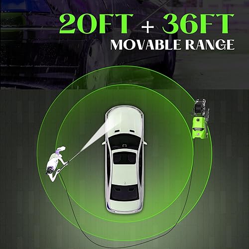 Miniatura 5 de Homdox Lavadora eléctrica 3800, lavadora de alta presión de 3.9GPM con botella de jabón de 17 fl oz, mejor para limpieza de cocheentradajardín, con