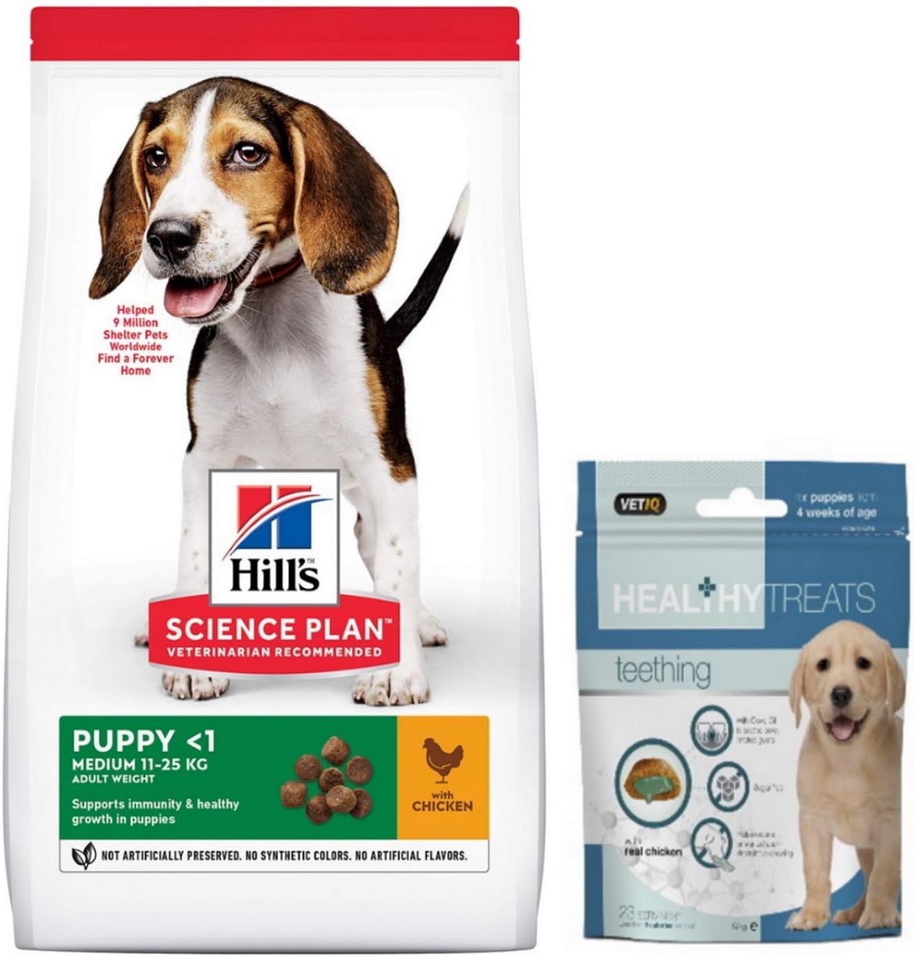 Hill's Science Plan Puppy Food Tins with Savoury Chicken 370g Amazon