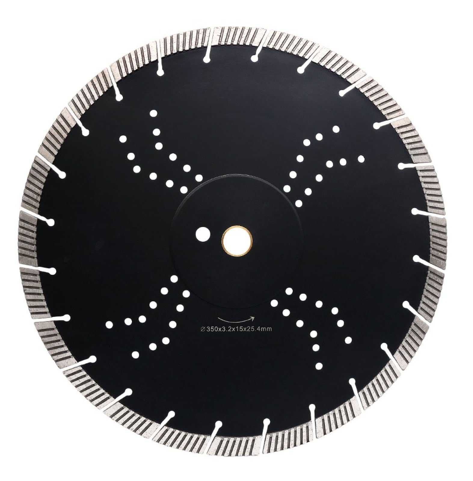 Diamentowa tarcza szlifierska do szlifierek, 14" 350MM Diamentowa Tarcza Tnąca Do Kamienia Granitu Marmuru Ceramiki Betonu Gorące Prasowane Spiekane Diamentowe Tarcze Tarczowe