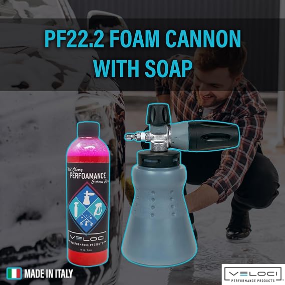 MTM Hydro PF22 Wide Mouth Snow Foam Cannon with 16 oz Car Wash Soap