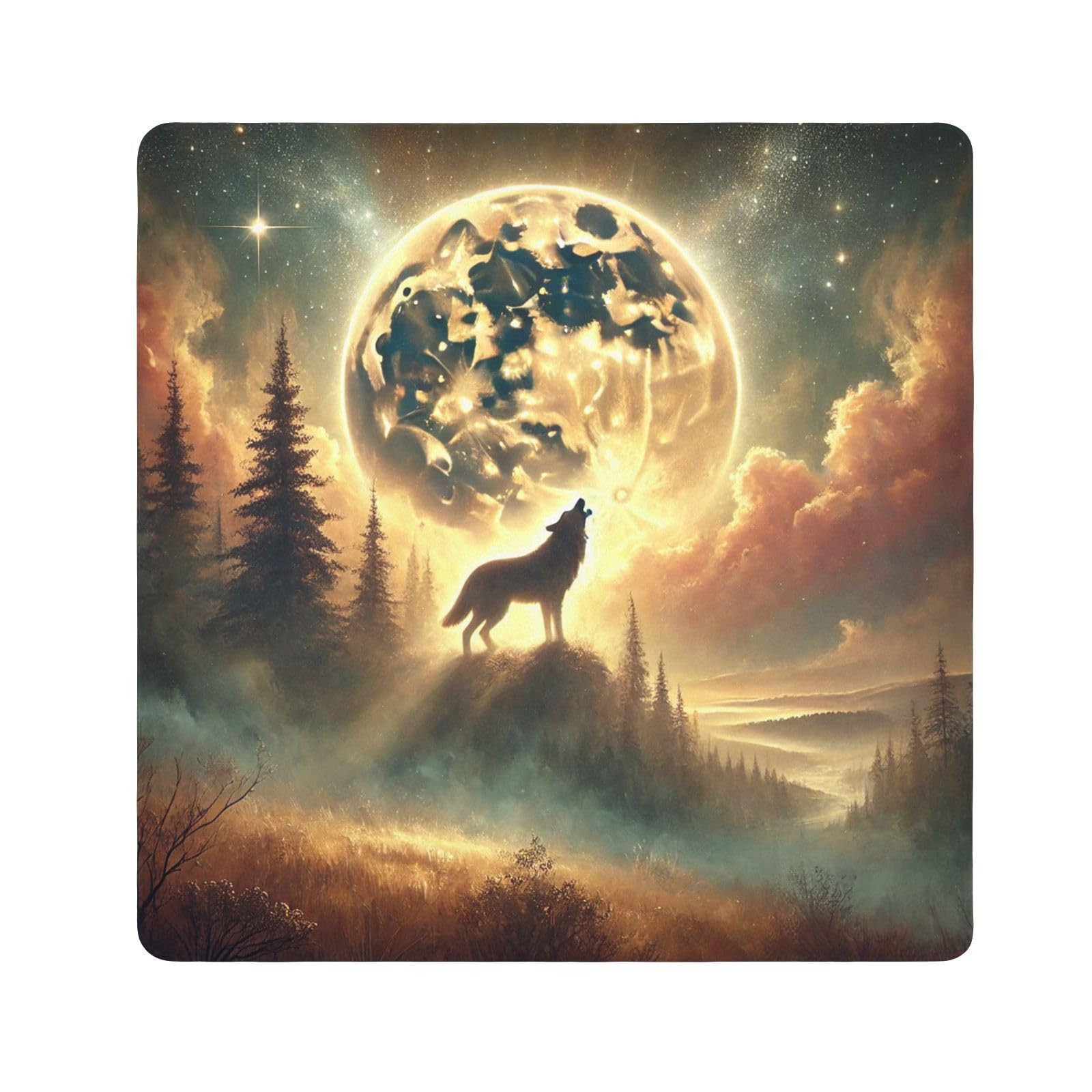 Wolf Moon Orange Camera Lens Wrap 21.7