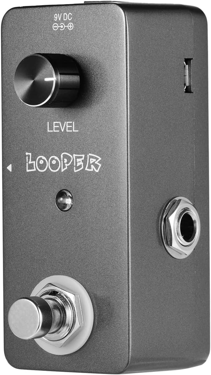 Pepisky Mini Looper Effect Pedal Guitar Loopers Bass Loop Pedal Ullimited Overdubs 5 Minutes Looping Time with USB Interface