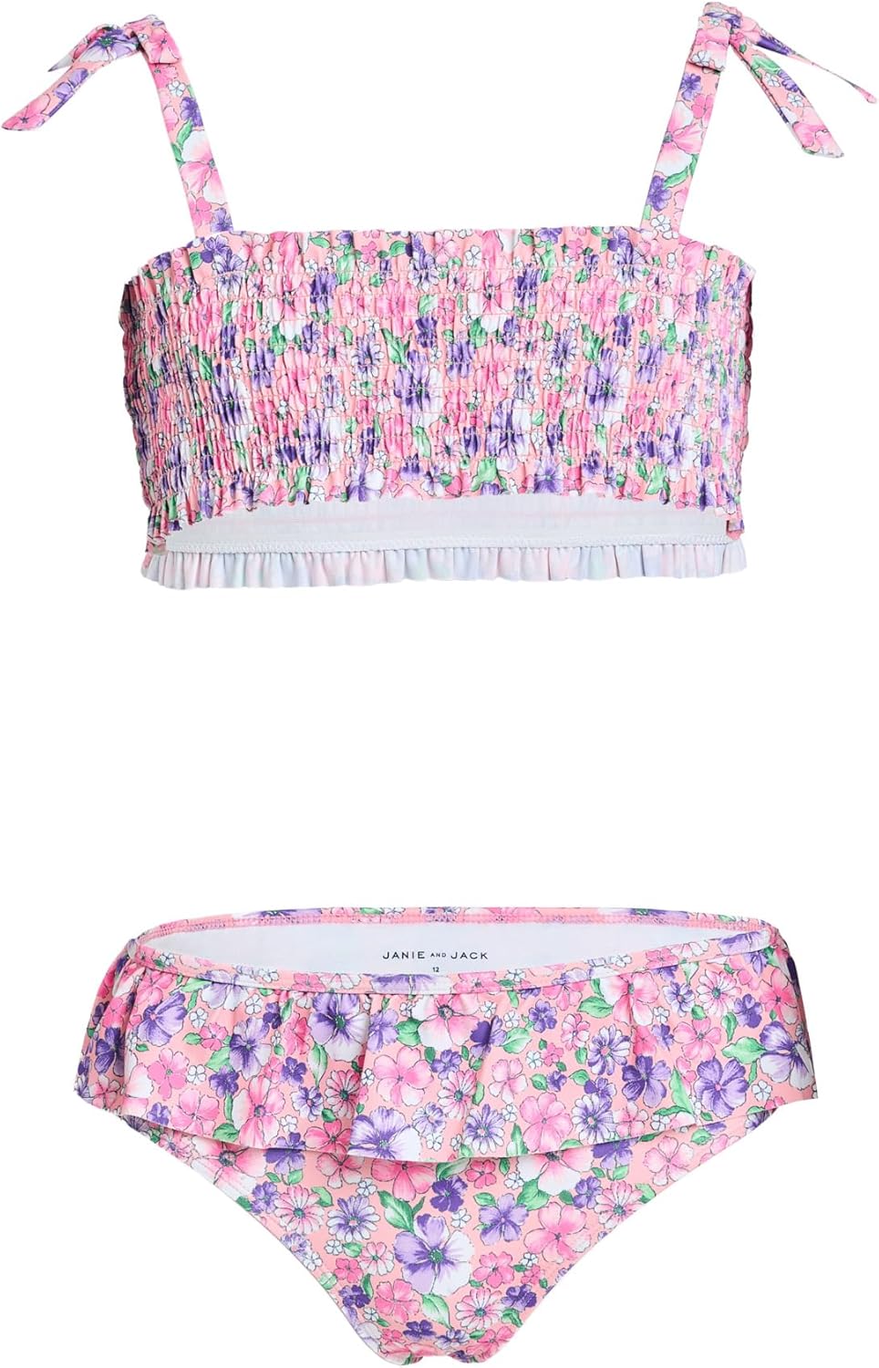 Janie and Jack Women's Floral Smock Two-piece Swim (Toddler/Little Kid/Big Kid)