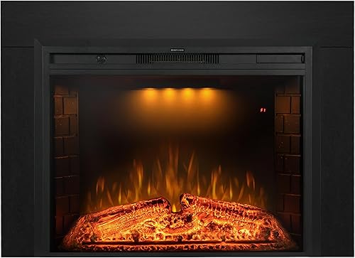 Insertos de chimenea eléctrica de 33 pulgadas con kit de molduras