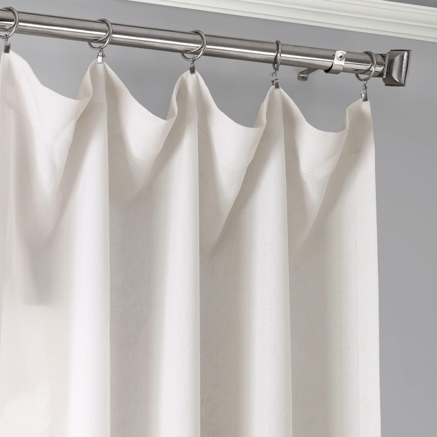 HPD Half Price Drapes Faux Linen Sheer Curtains for Living Room, Bedroom 50 X 84, FELCH-OMB1701-84 (1 Panel) Ombre Aqua