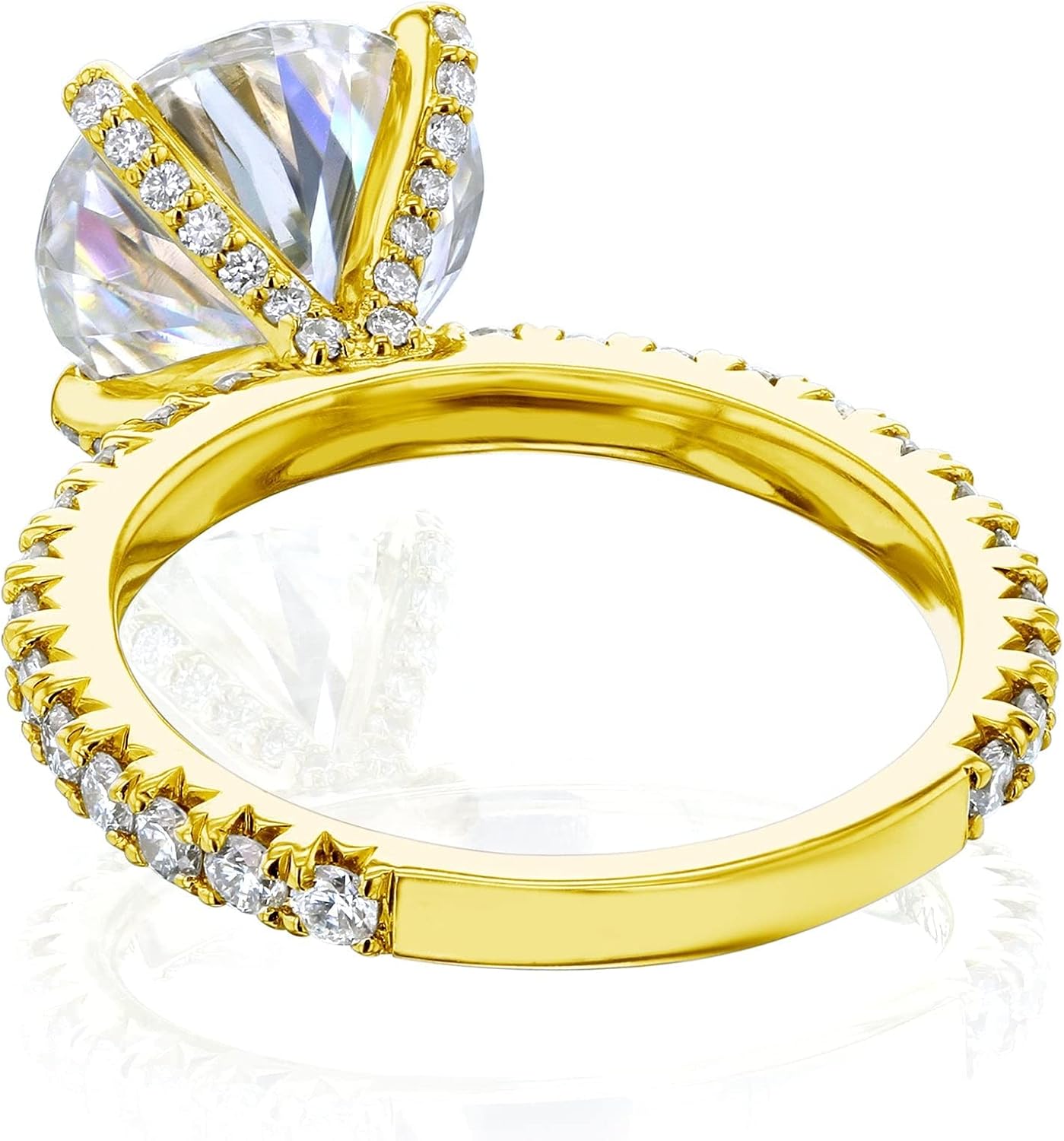 Kobelli Moissanite Engagement Ring - The Rogue Round in 14k Gold