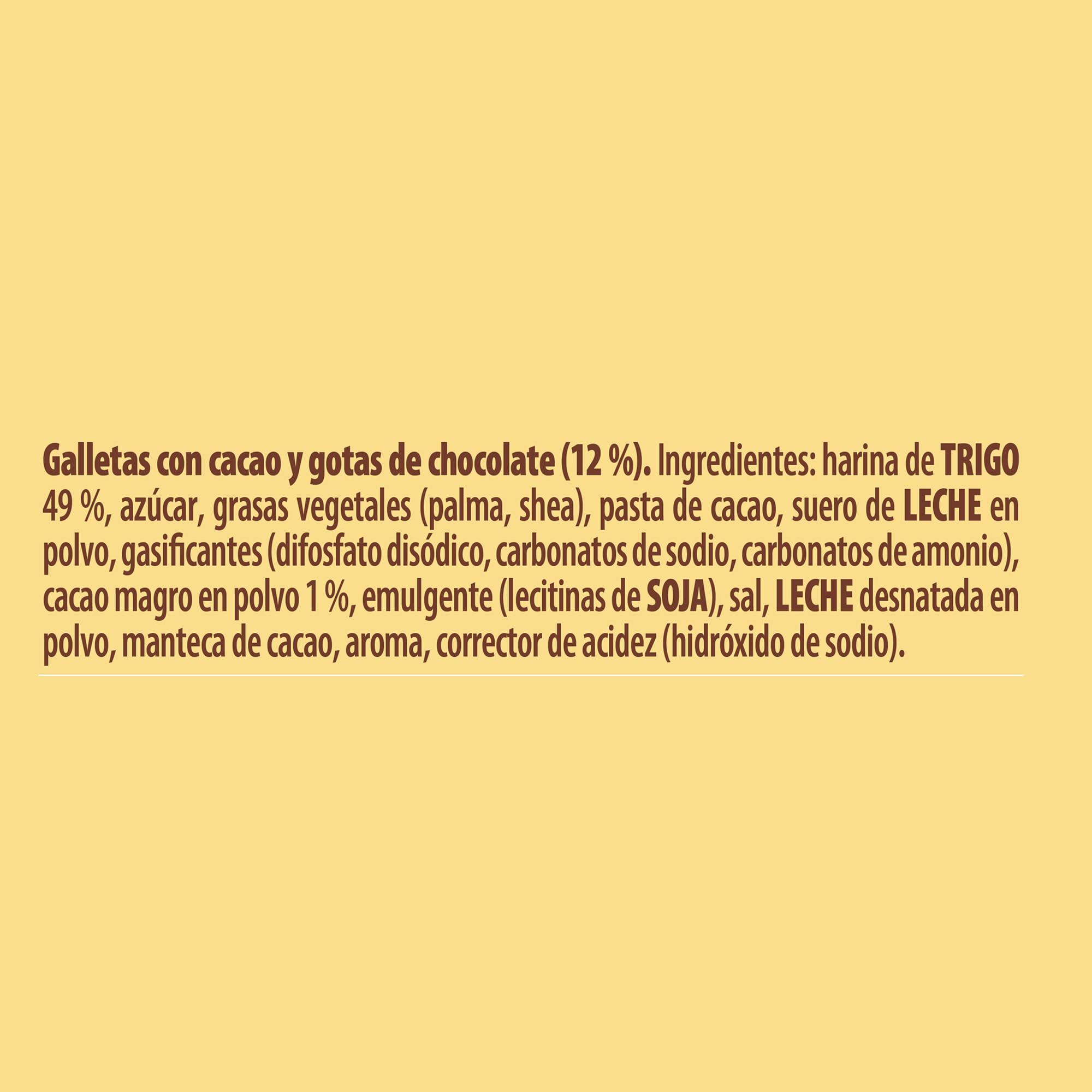 Fontaneda Yayitas Galletas con Pepitas de Chocolate y Cacao, 250 g