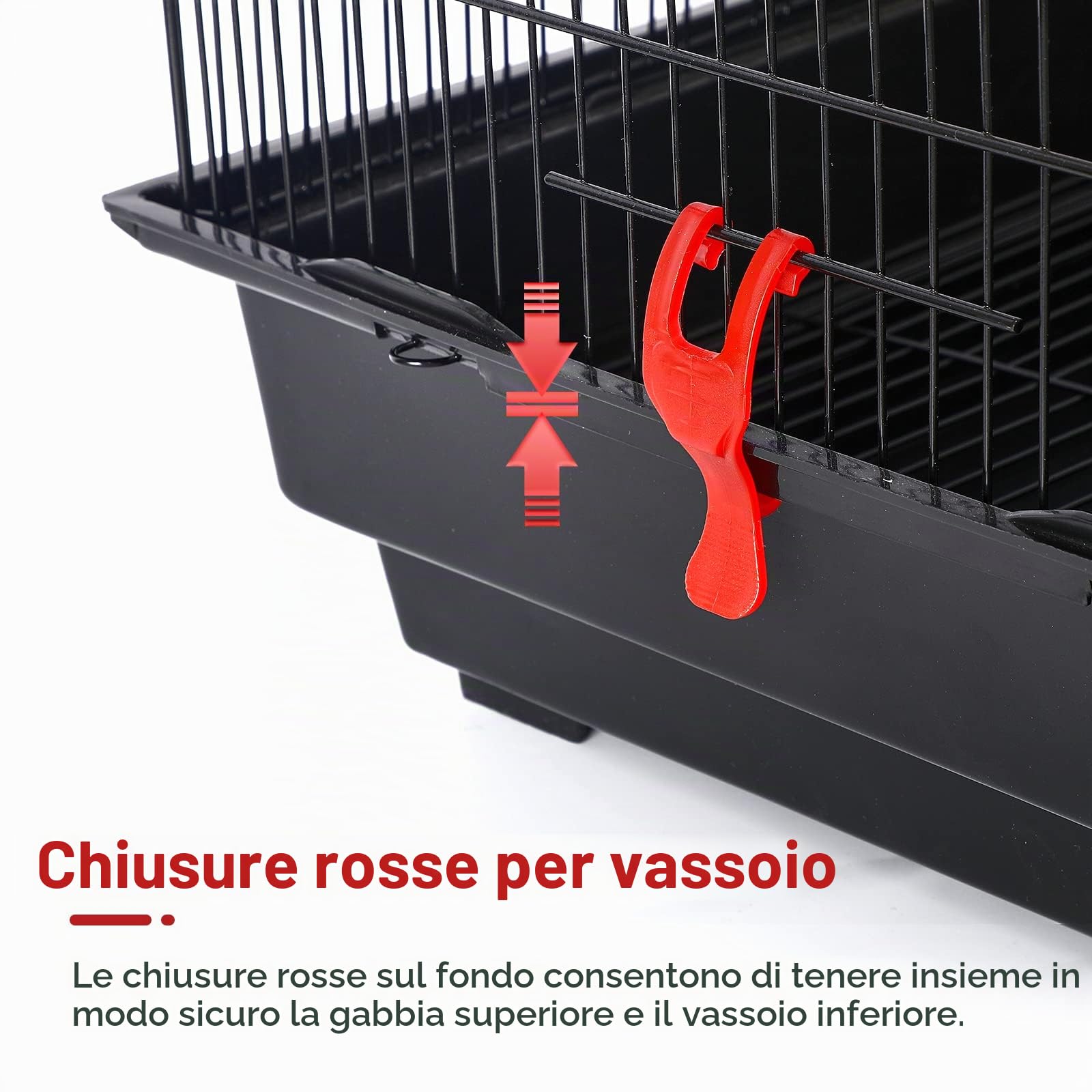 ACXIN Gabbia per uccelli grande con giocattoli per uccelli, gabbia per uccelli, pappagalli, gabbia per pappagalli, 46 x 35,5 x 99 cm