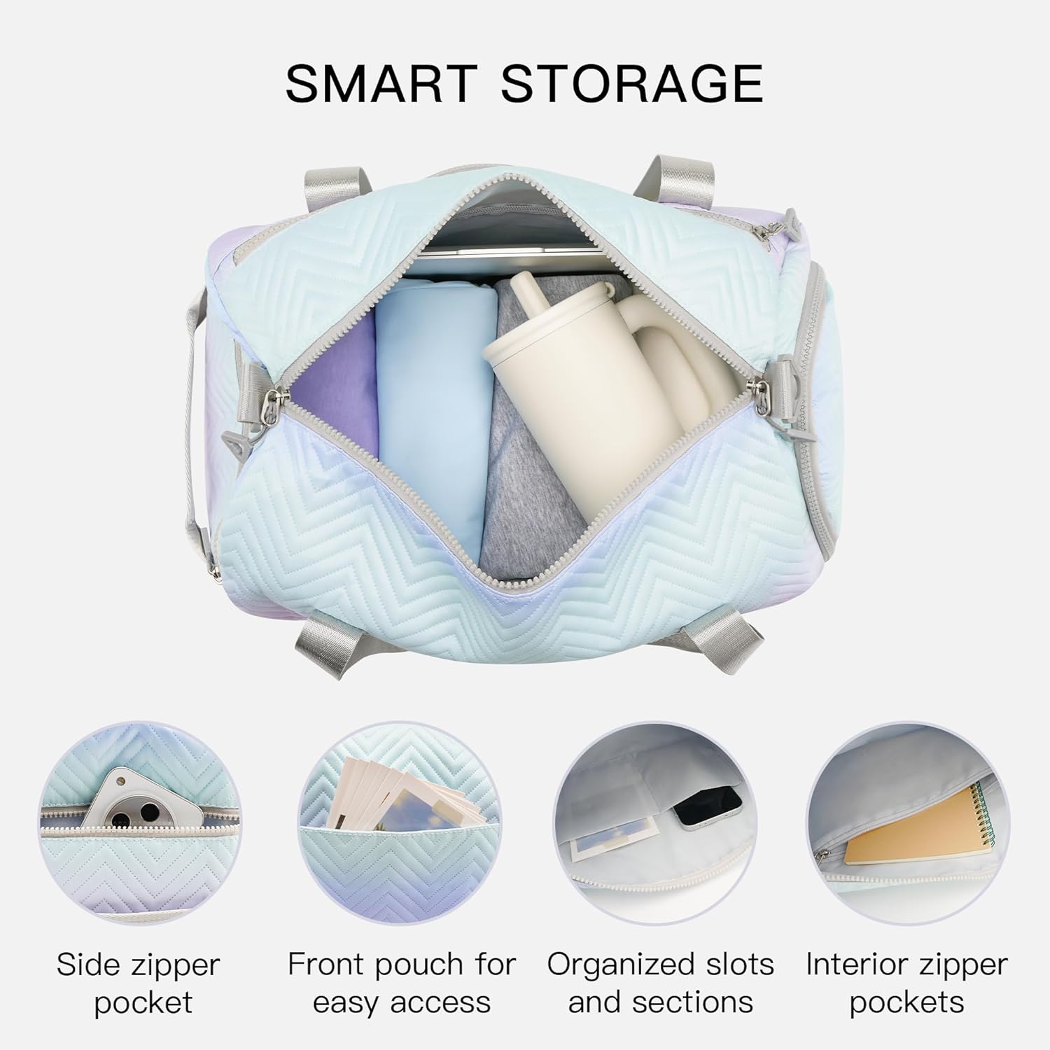 STELLE Dance Bag for Girls Ballet Bag Gifts for Girls Waterproof Sports Gymnastics Bag with Shoe Compartment Cheer Duffle Bag(LM2,F) - Image 3