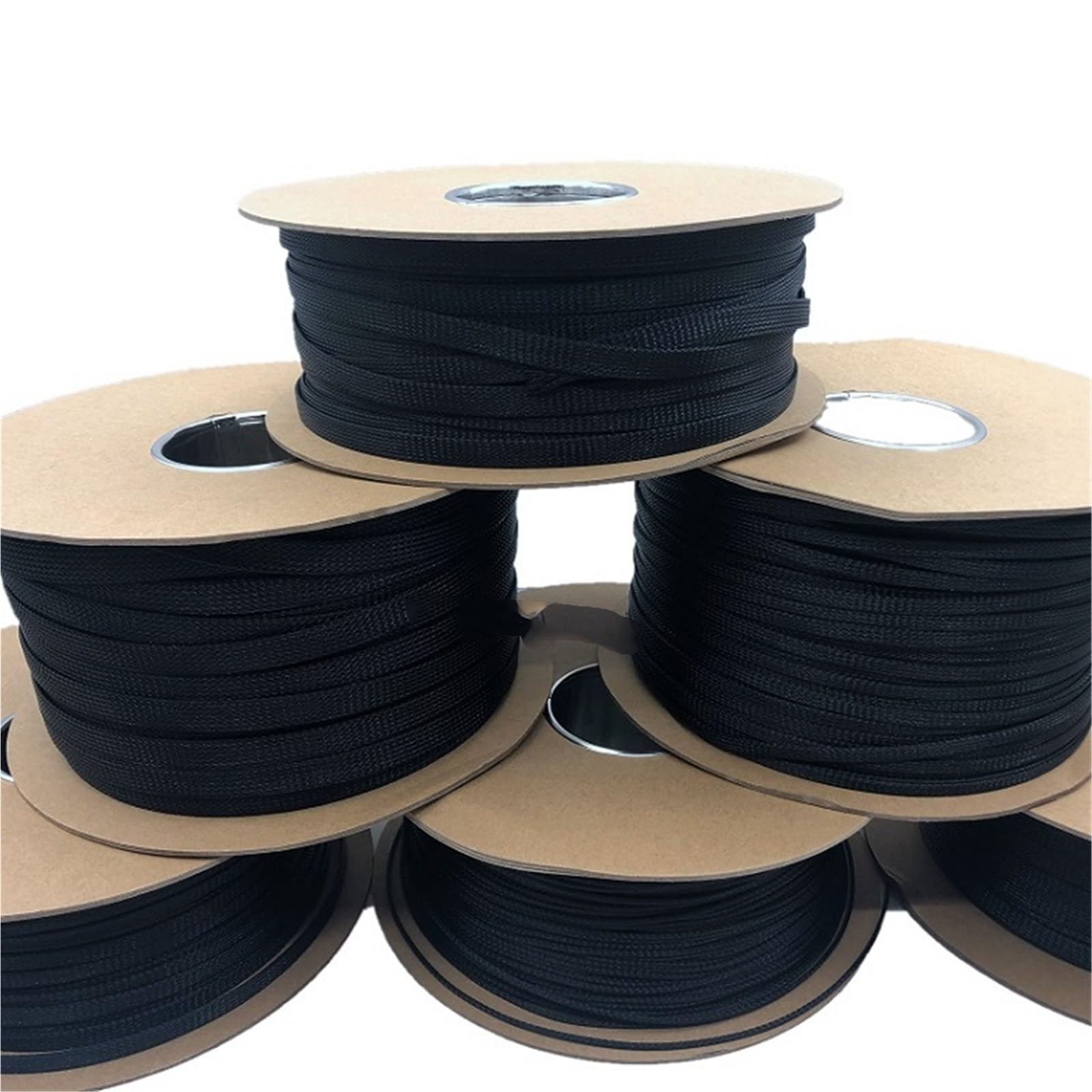 Guaina intrecciata per cavi da 5 m/10 m, copertura espandibile in PET da 4-16 mm, con guaina in nylon per isolamento dei fili (rosa, 20 mm - 10 m)