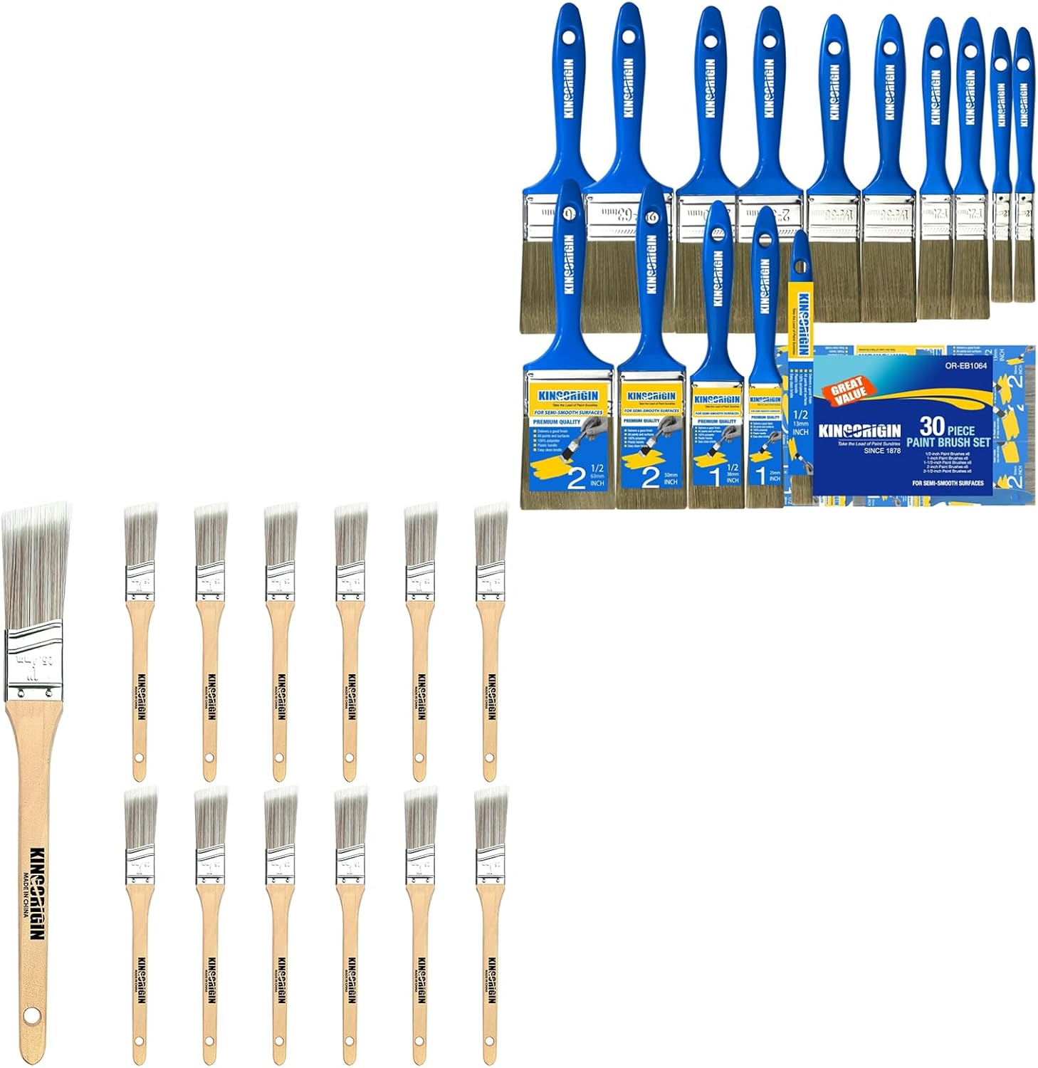 Paint Brush with 30 Paint Brushes