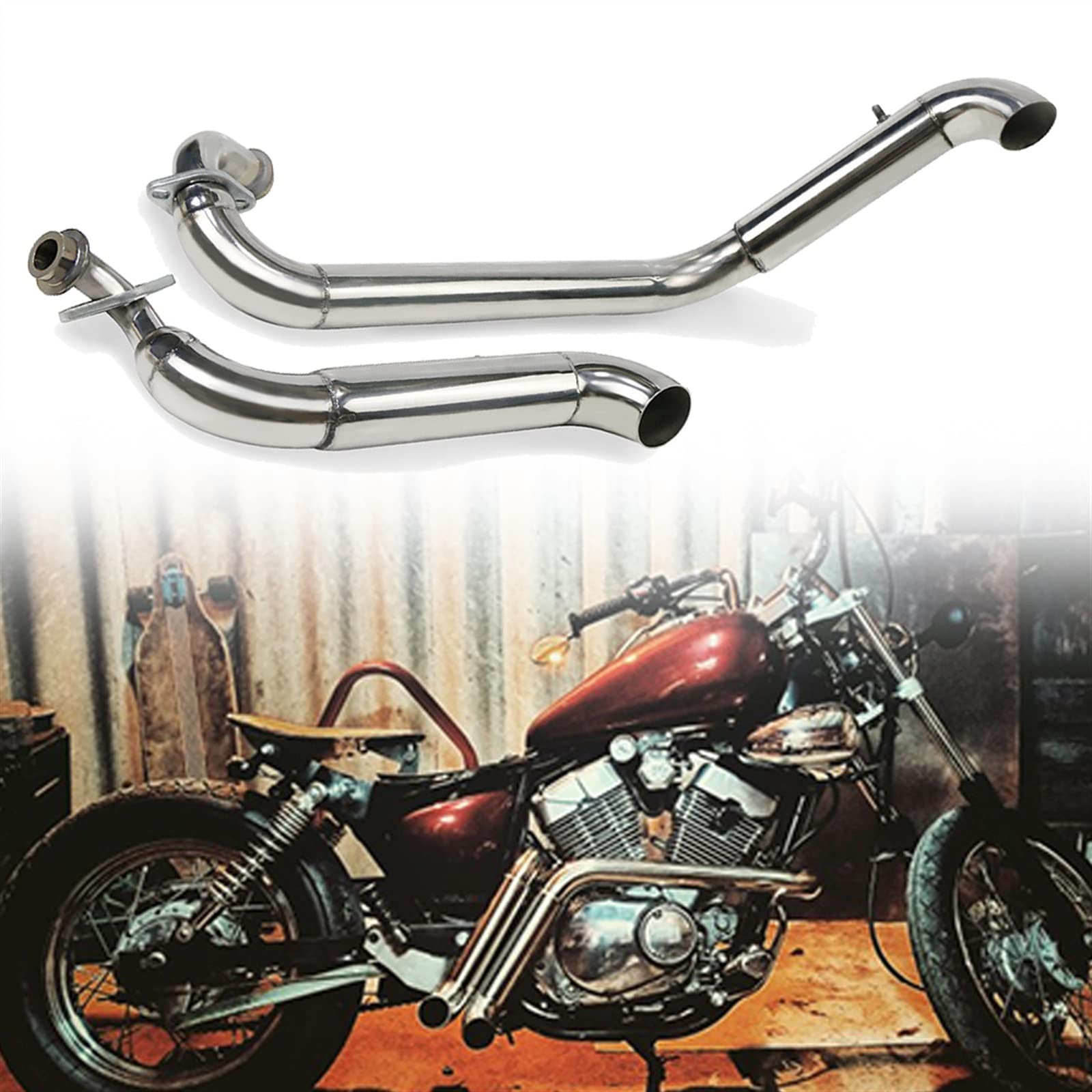 ヤマハ　ビラーゴ250(XV250)　ドラッグパイプマフラー Amazon.co.jp: オートバイヤマハビラーゴ 250 XV125 XV 125