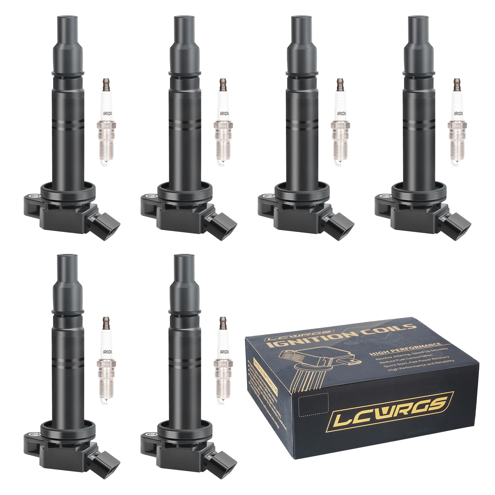 Amazon.com: Set of 6 Ignition Coil Pack and Spark Plugs Fits for 