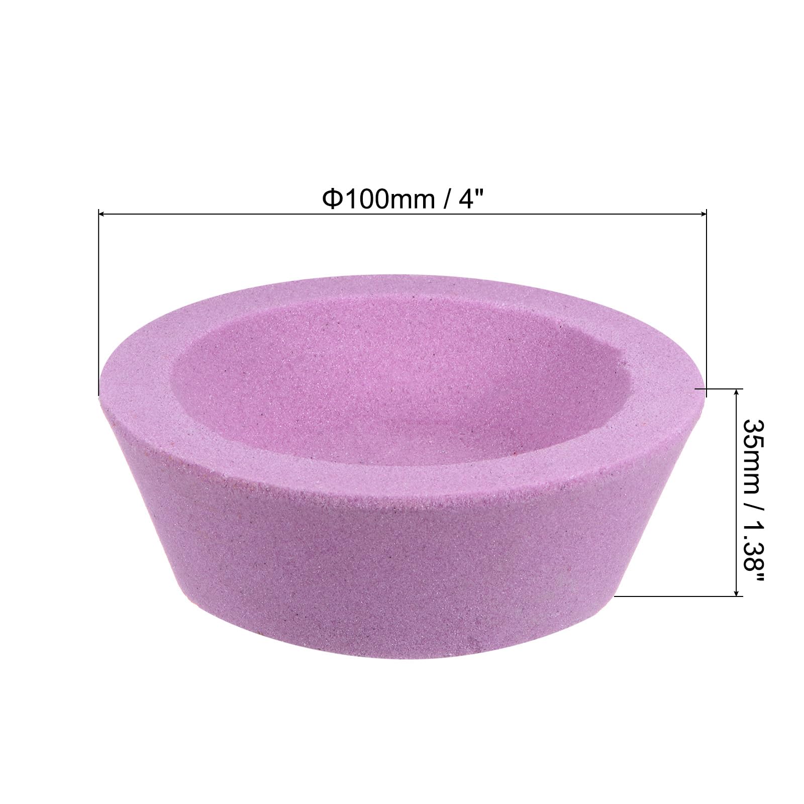 NORTON Type 11 Aluminum Oxide Flaring Cup Grinding Wheel, 4 In, 1-1/4 In Arbor Hole Size