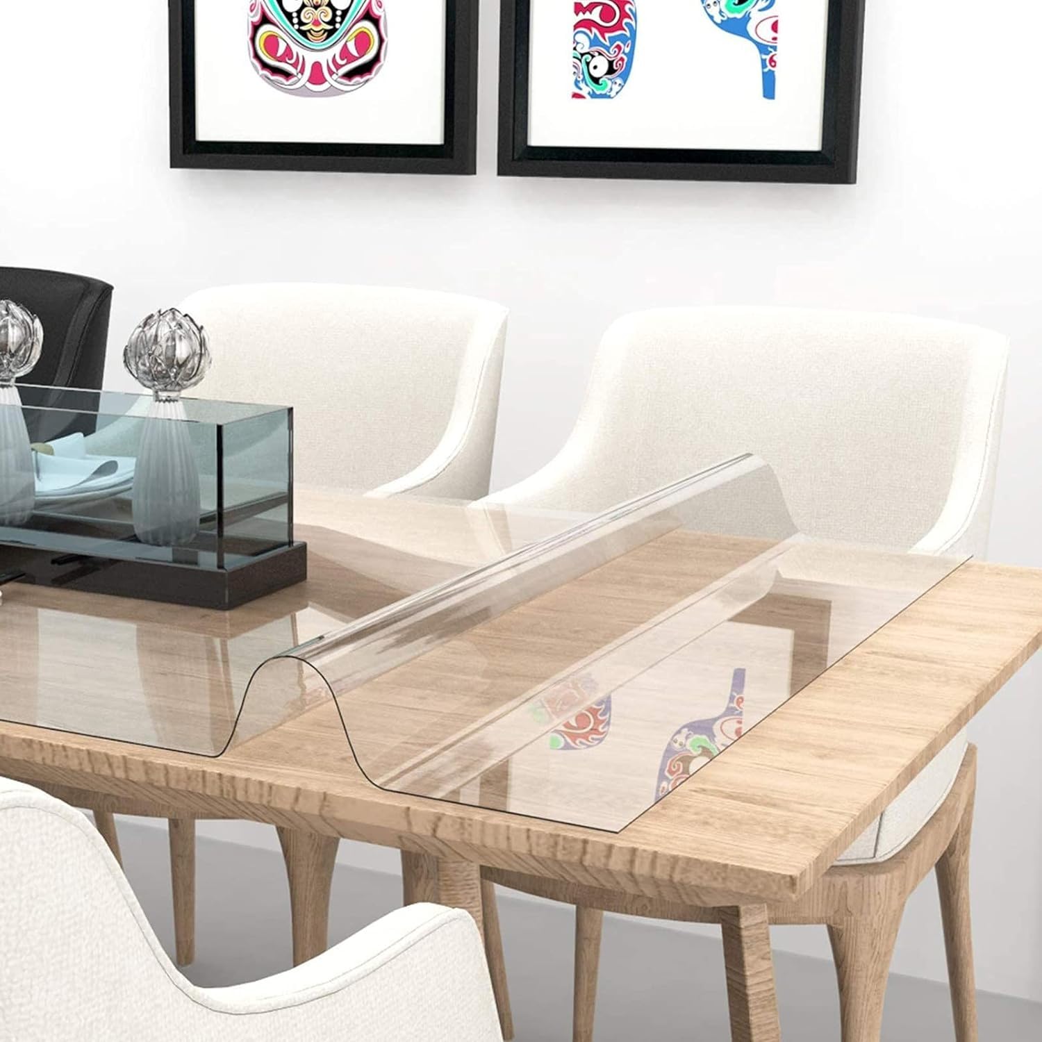 Mantel Mesa Antimanchas, Mantel PVC Impermeable, Protector Mesa Escritorio Transparente 1.5mm Grosor 40-140x60x200cm Protector Mesa para Oficina y Hogar (Size : 80x180cm)