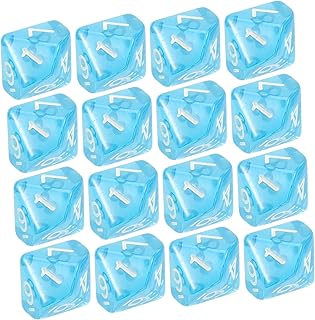 Toyvian 20 Pçs 10 Dados A Granel Dados De Role-Playing Dados De Carne E Sangue Tcg Dados De Carnaval D6 Conjunto De Dados Acrílico Azul 10 Dados De Lados Para Sala De Aula Dados De Dez