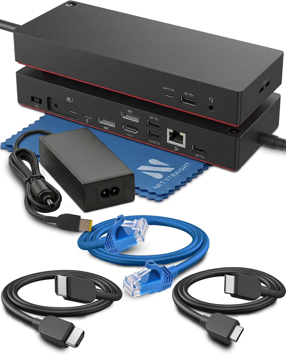 40B00135US ThinkPad Universal Thunderbolt 4 Dock - 100W Power Delivery, 8K or 4x4K Display Support, 40Gbps Transfer, 11 Ports, HDMI 2.1, DisplayPort 1.4, USB-C Docking Station